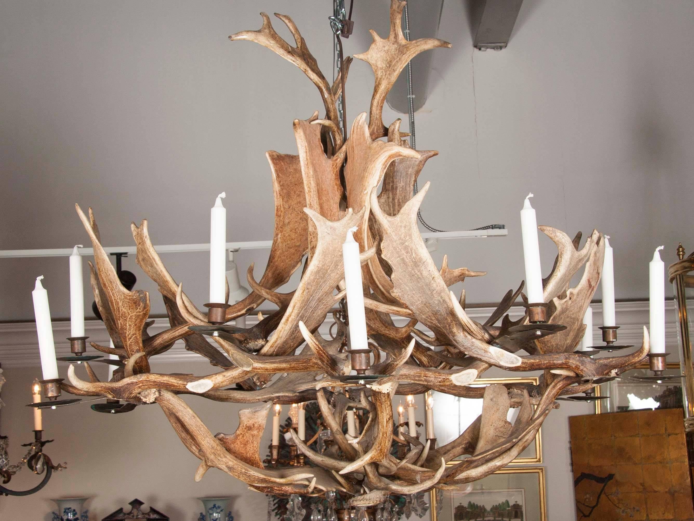 deer chandelier