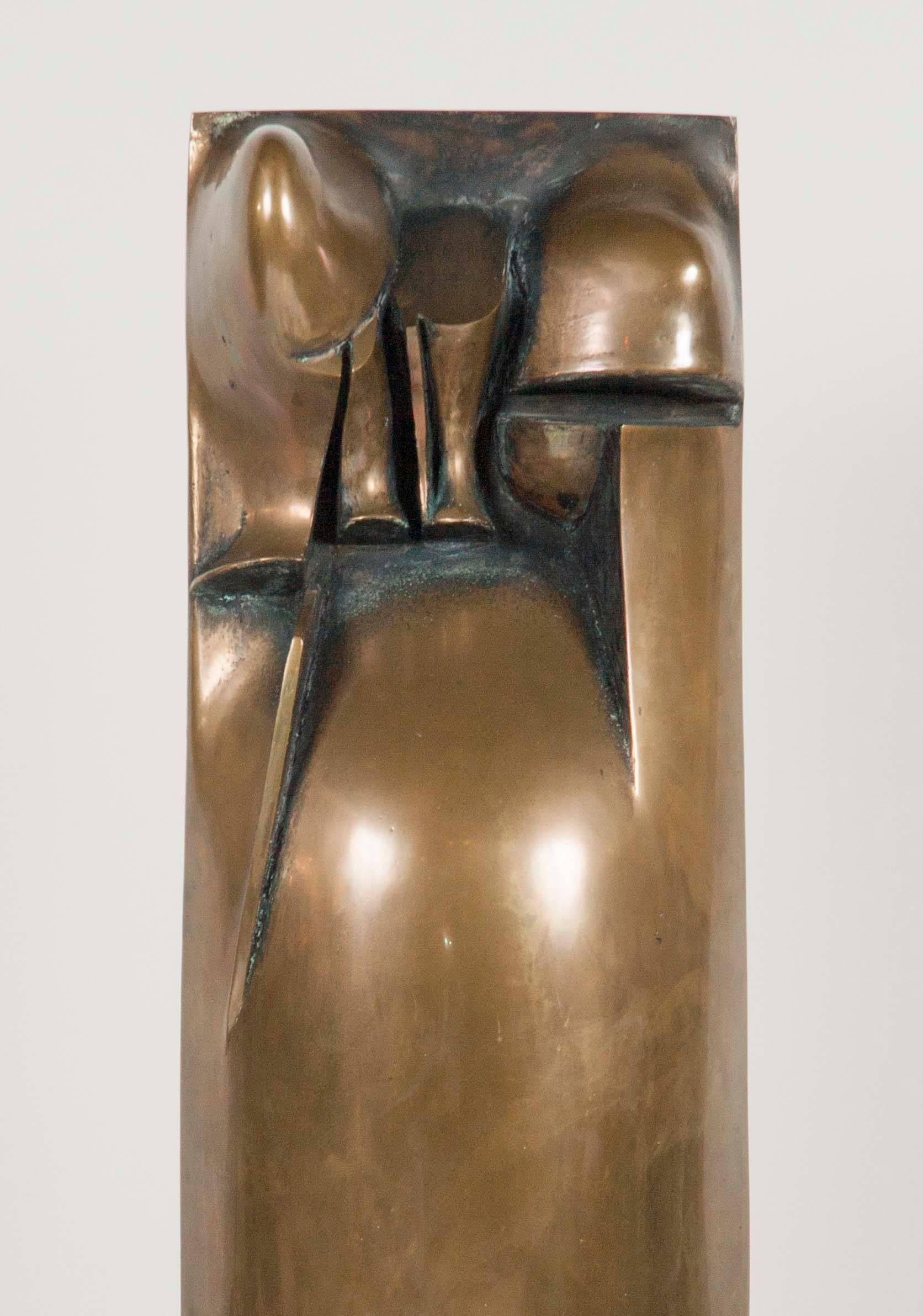 Mid-Century Modern Bronze Sculpture by Noted American Artist Roger Mack