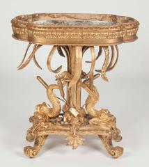 Italian Belle Epoque Gilt Wood Jardiniere with Liner