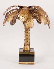 Matched Pair of Maison Jansen Palm Tree Lamps
