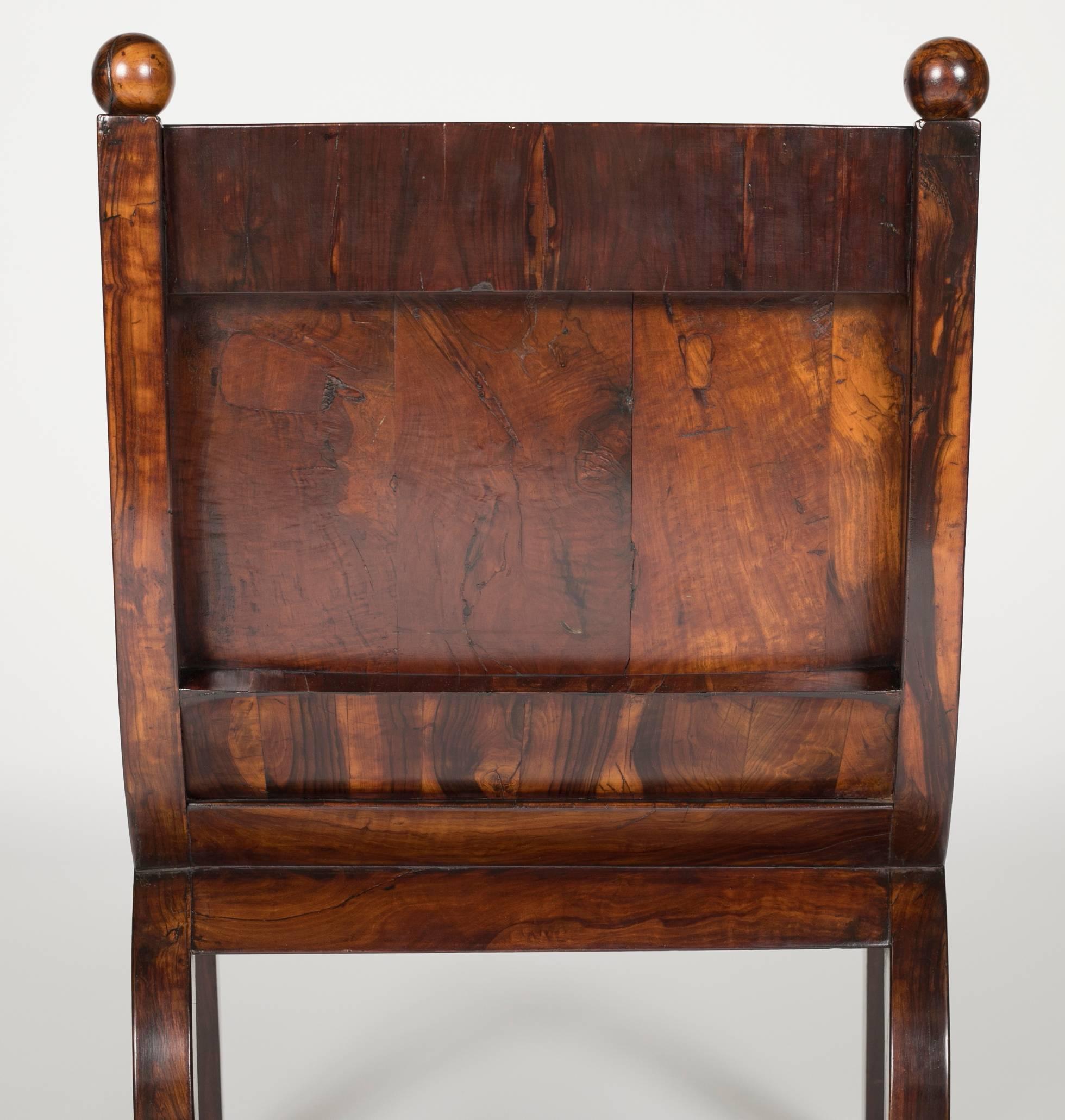19th Century Olivewood Curule Form Armchair For Sale 4