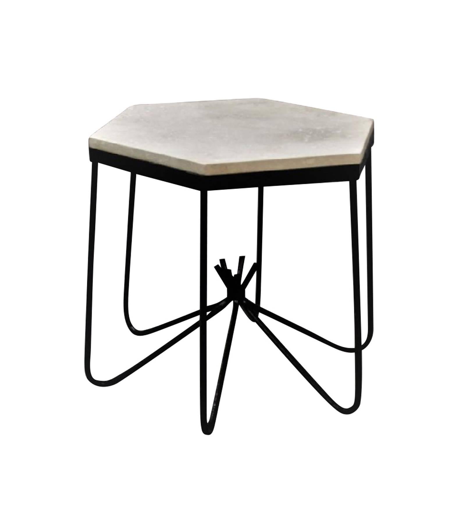  “Hirondelle’ End Table in the Style of Jean Royère In Excellent Condition In Stamford, CT