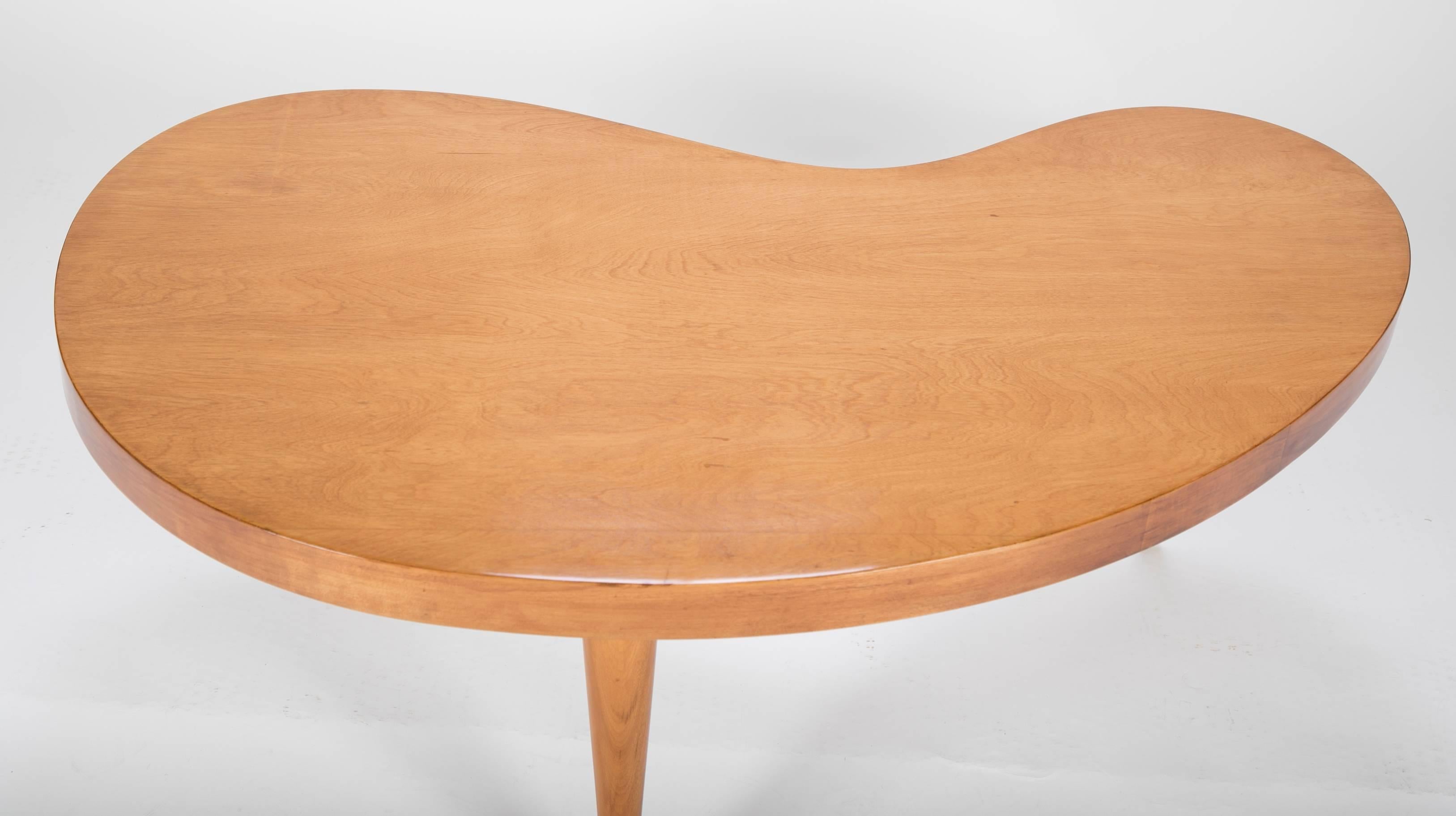 Mid-20th Century Kidney Shaped Coffee Table
