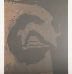 "Primal Sign V Copper"  Aquatint and Etching by Robert Motherwell