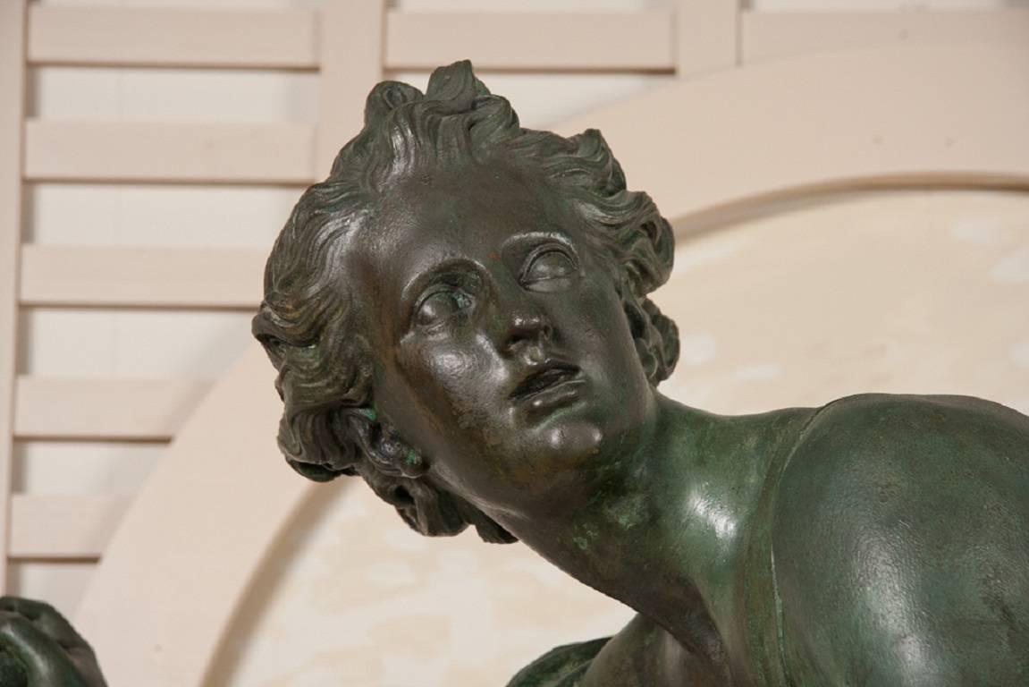 Large Bronze Statue of Hippomene For Sale 1
