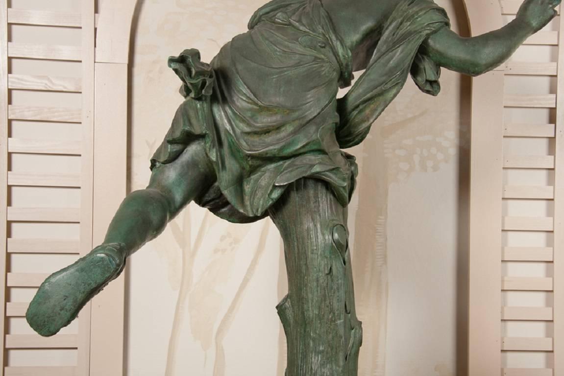 Large Bronze Statue of Hippomene For Sale 4