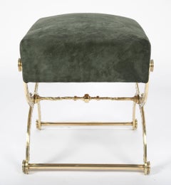 Brass Cerule Form Brass Stool