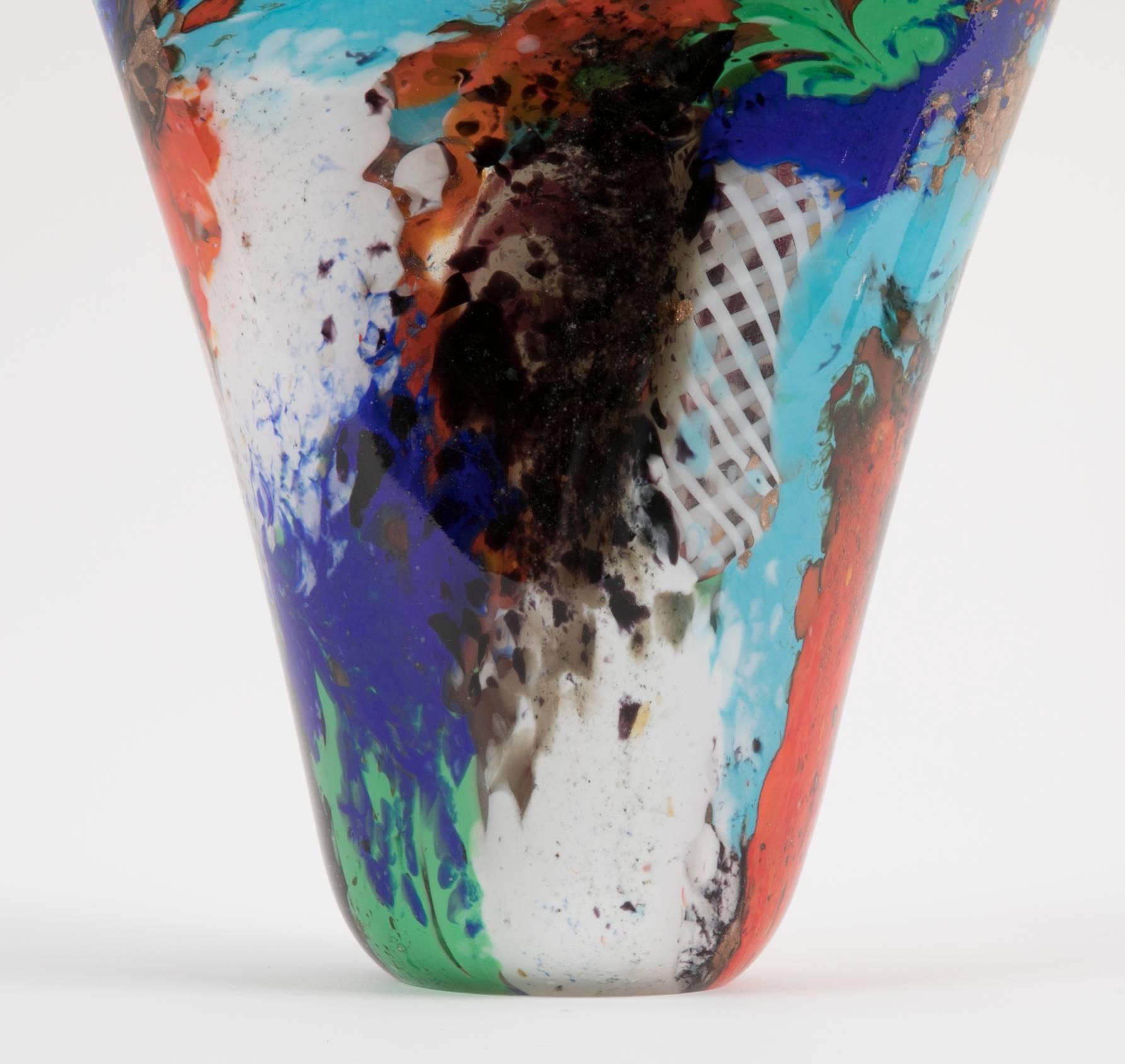 Dino Martens Vase „Oriente“ für Aureliano Toso (Moderne der Mitte des Jahrhunderts) im Angebot