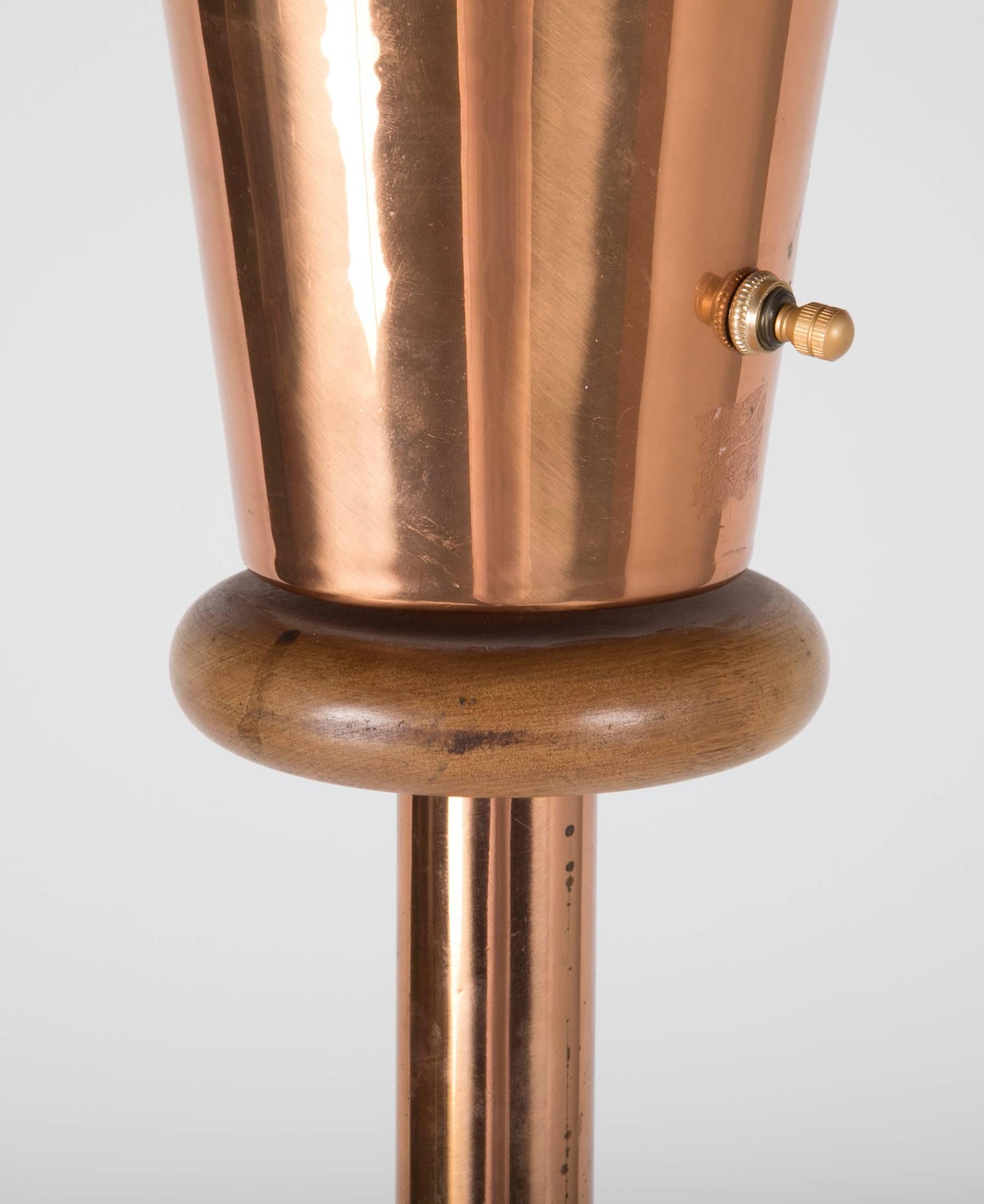 Interesting Midcentury Copper Floor Lamp at 1stDibs vintage copper