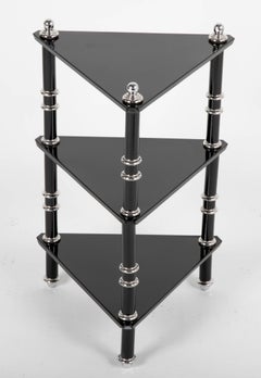 Rare Transitional Side Table/Etagere by Warren McArthur