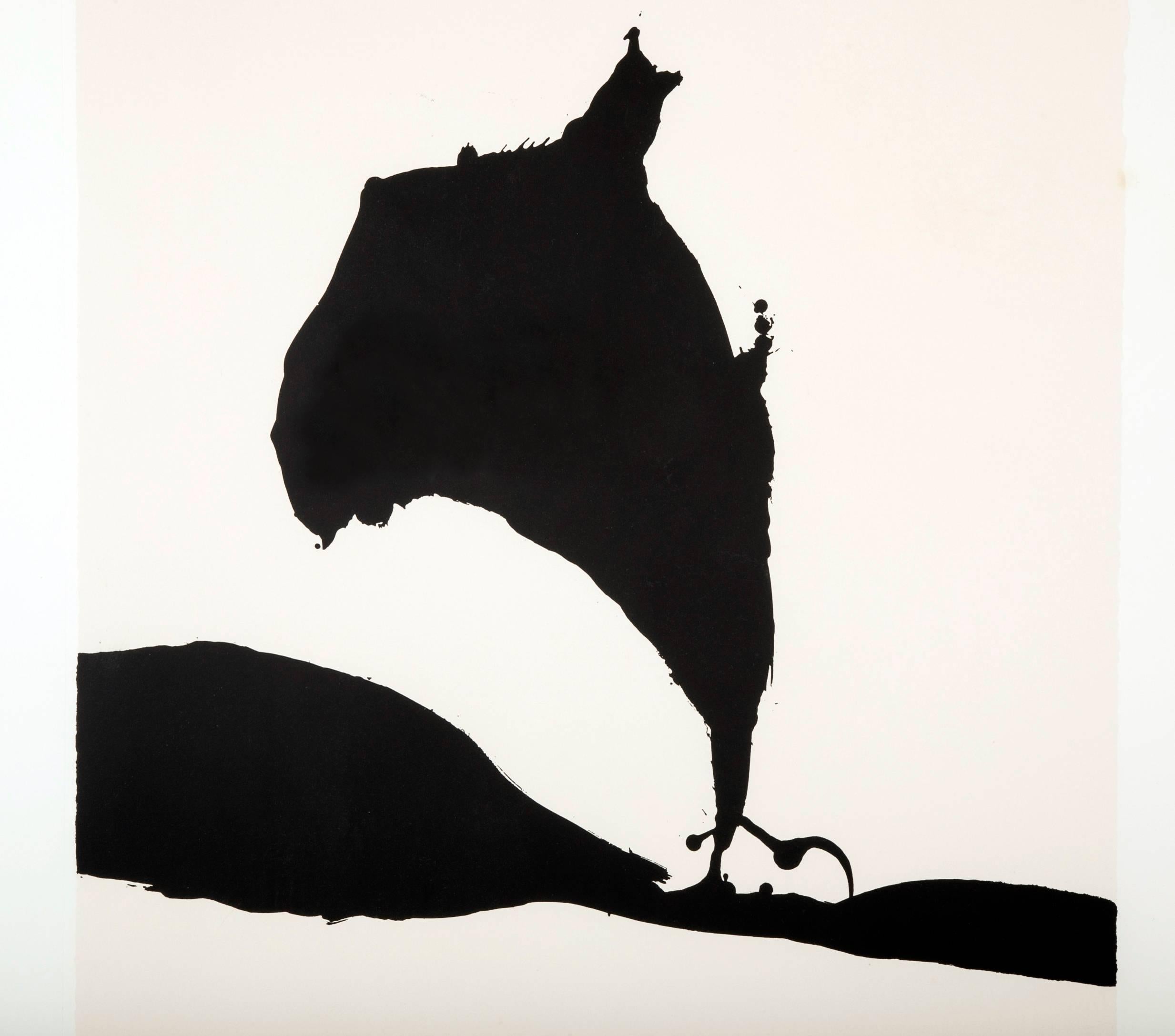 A silkscreen by Robert Motherwell. This is plate 9 of 10 from his 