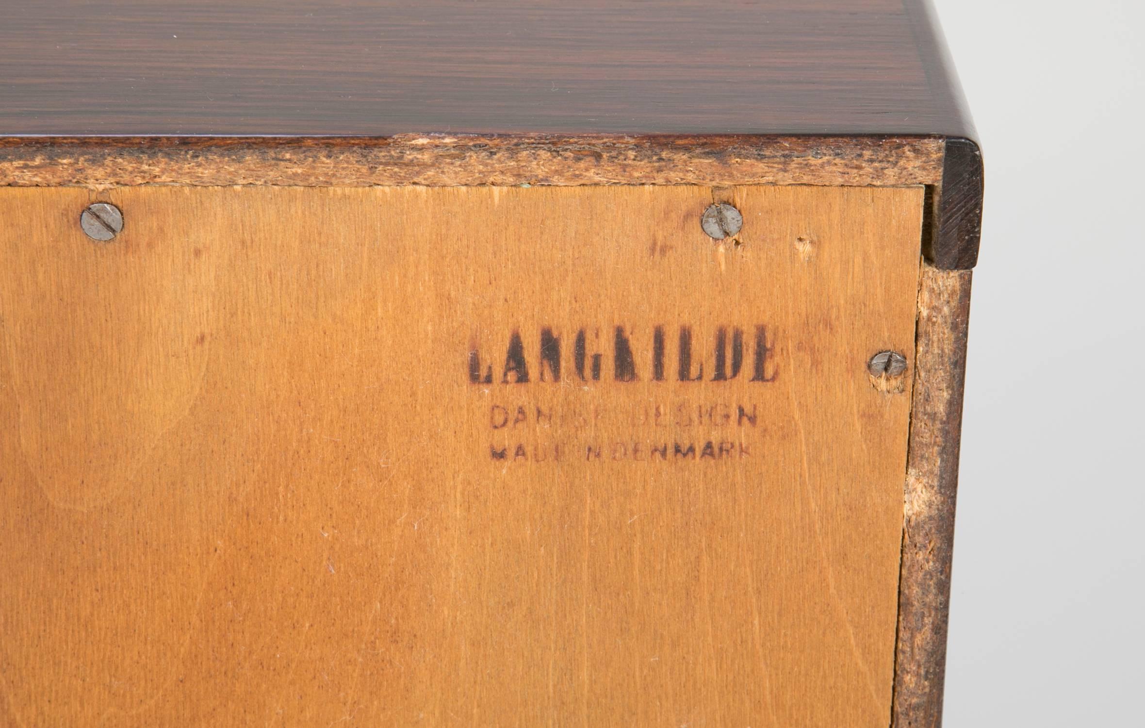 Rosewood and Brass Cabinet by Svend Langkilde 4