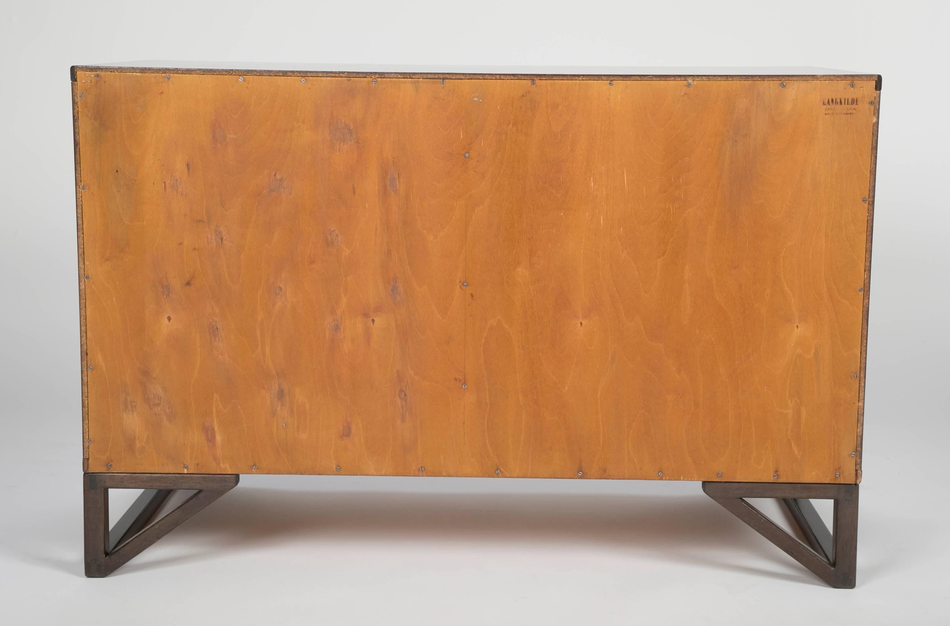 Rosewood and Brass Cabinet by Svend Langkilde 3