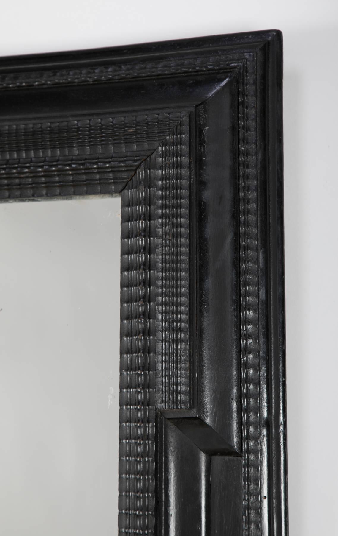 19th Century Dutch Ripple Frame Mirror 1