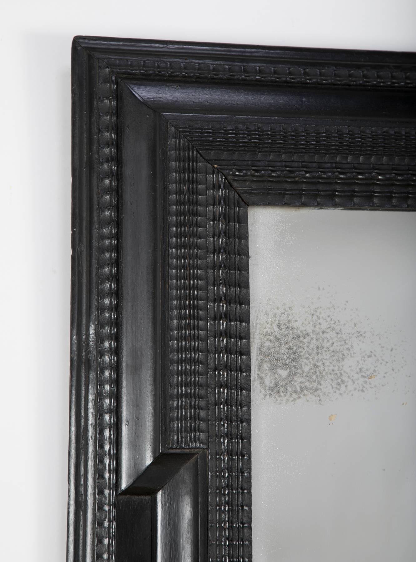 19th Century Dutch Ripple Frame Mirror 5