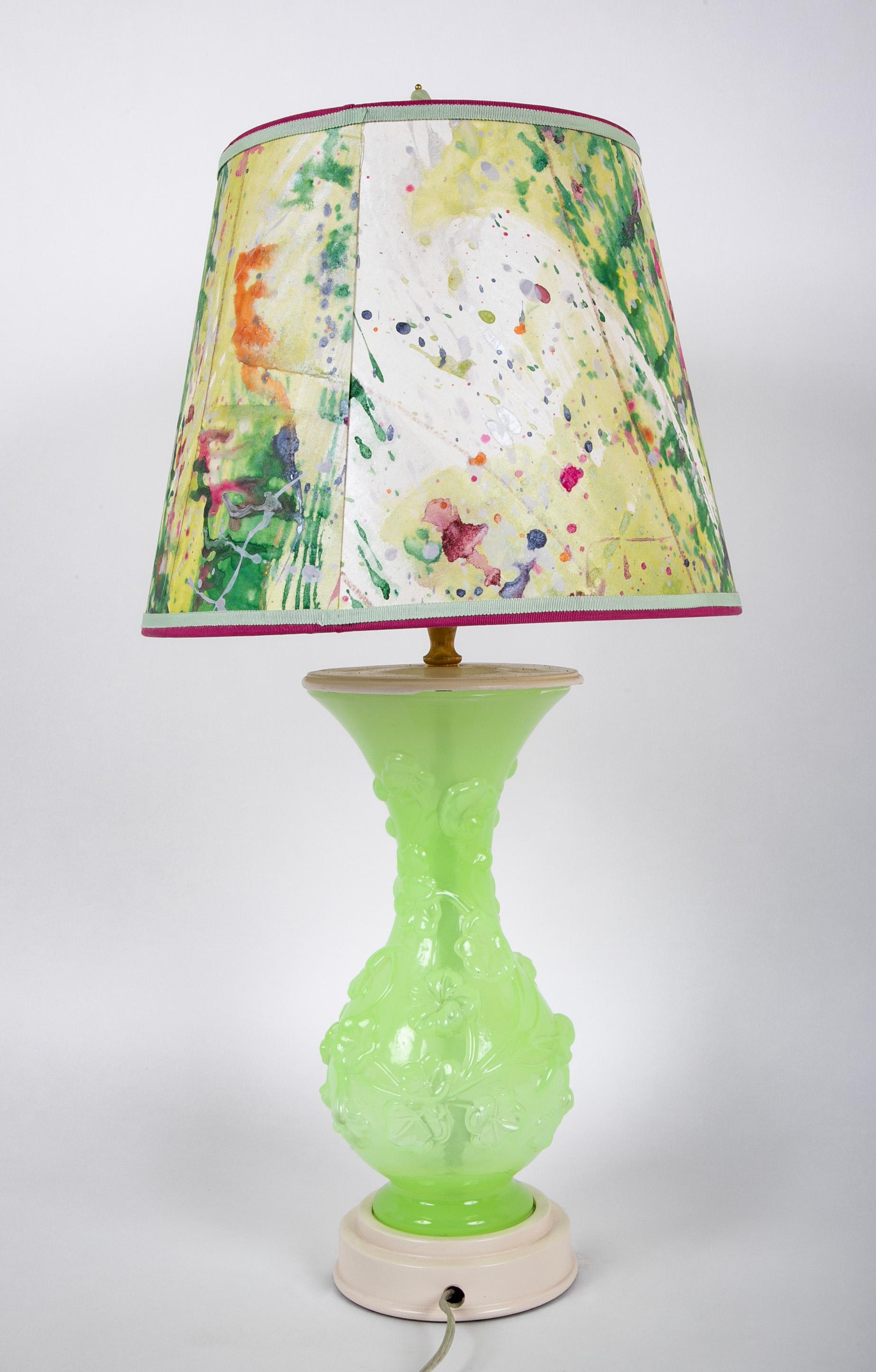 Early 20th Century American Pressed Glass Vases now Table Lamps For Sale