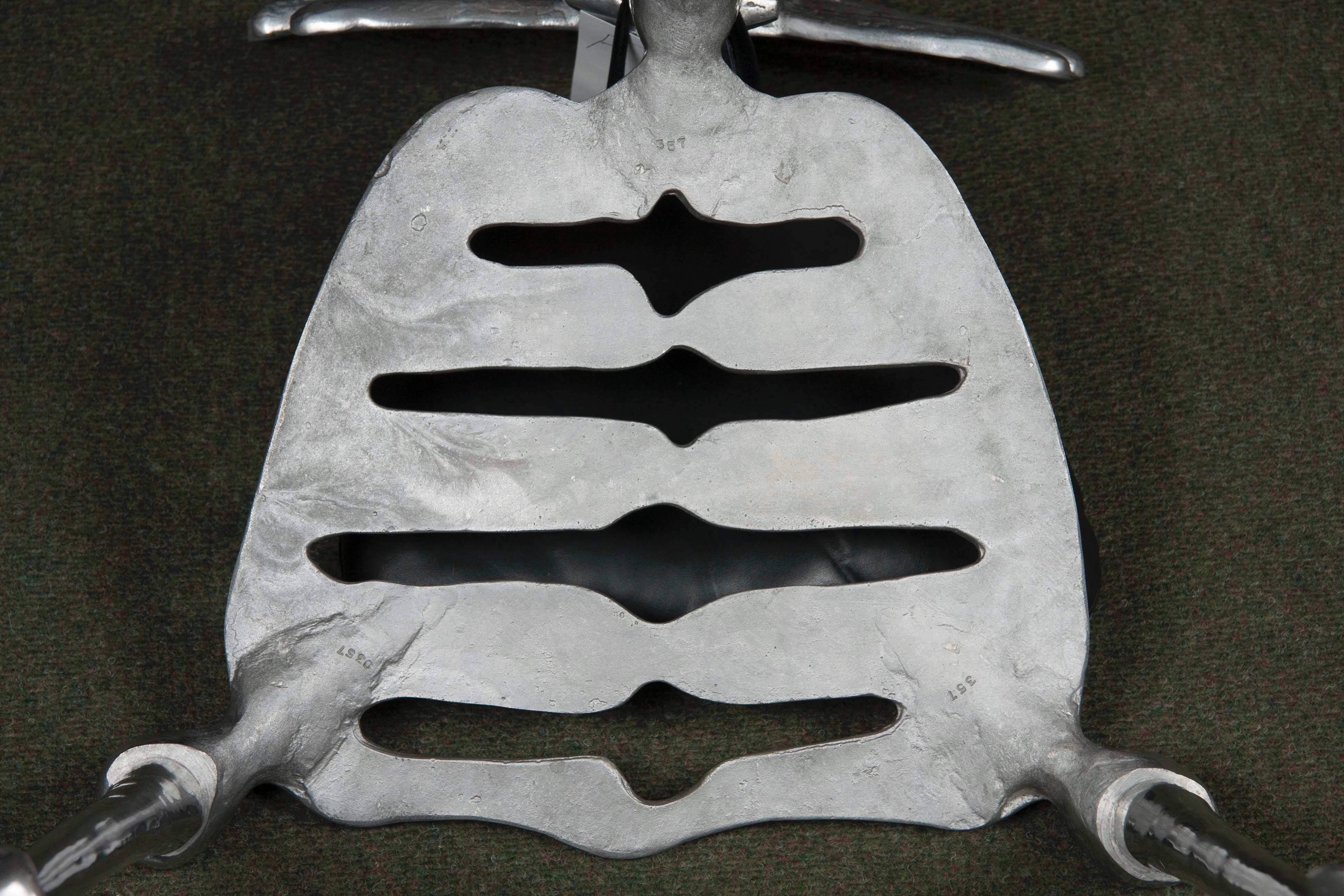 Polished Aluminum Skeleton Form Chair 2