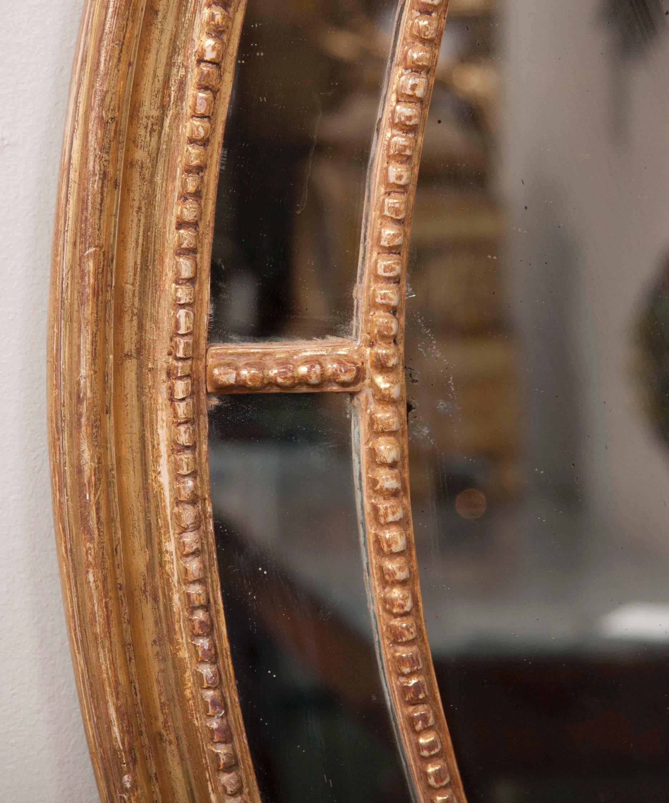 George III Oval Giltwood Mirror 1