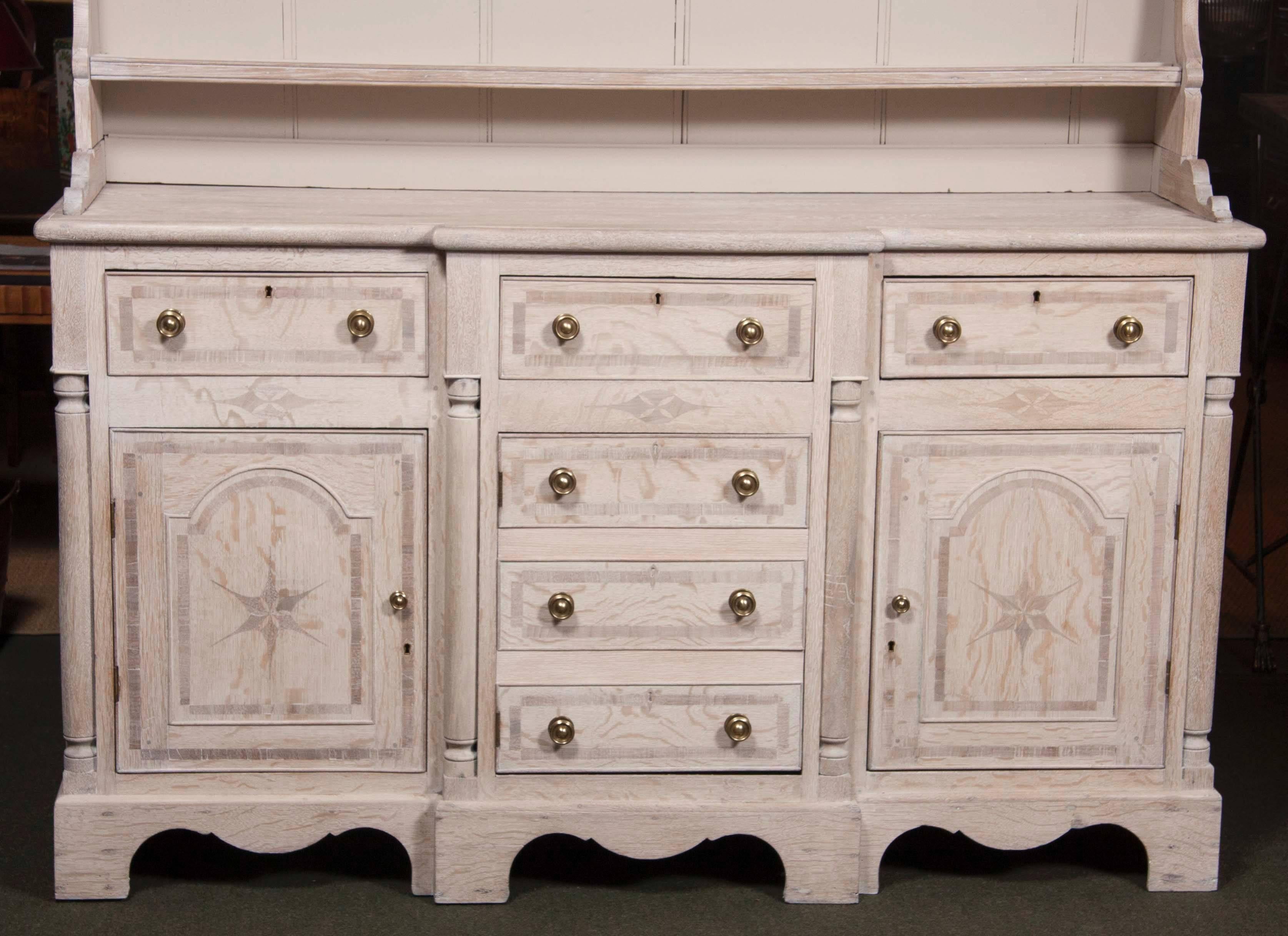 limed oak dresser