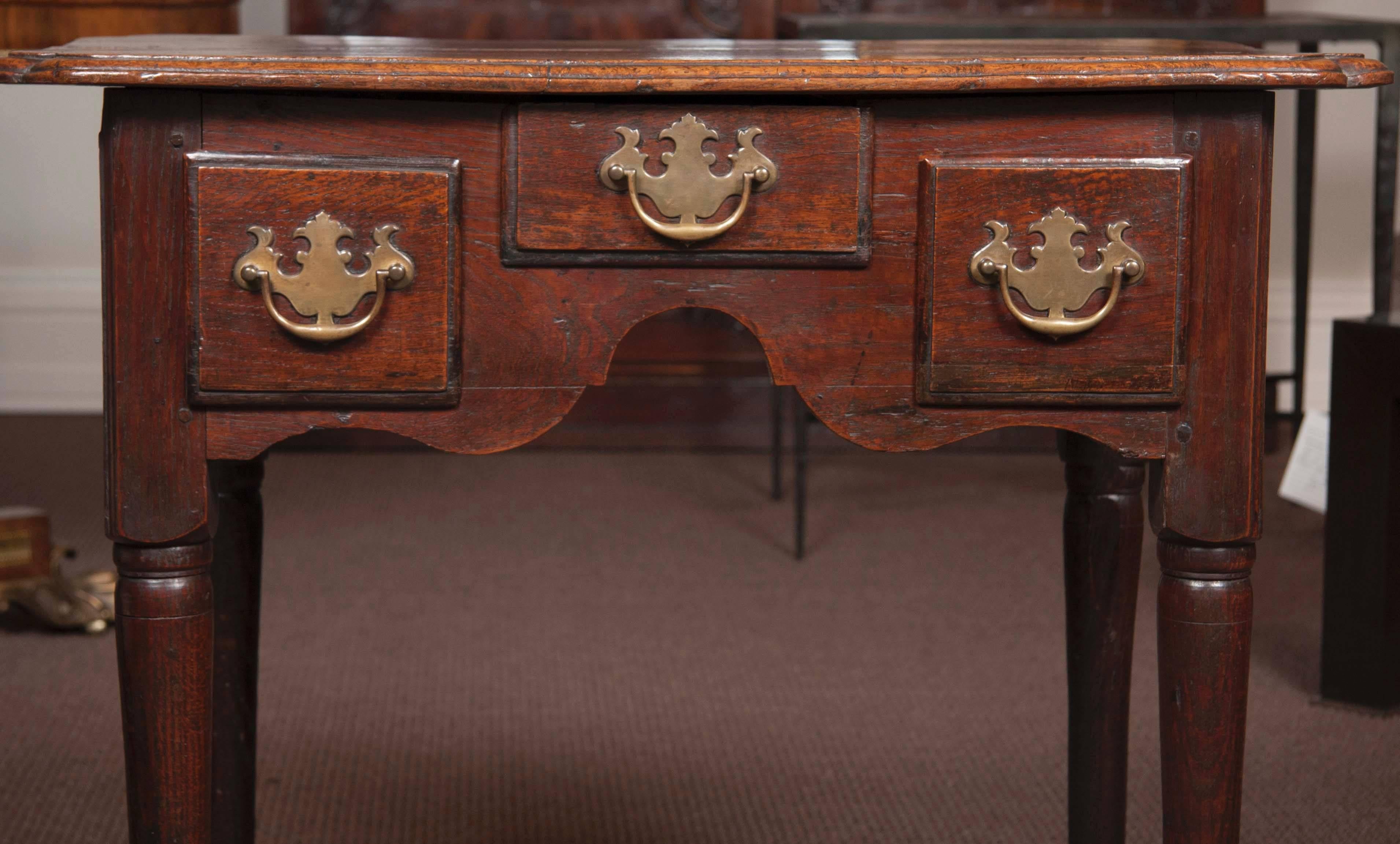 Queen Anne Period Oak Lowboy or Dressing Table 1