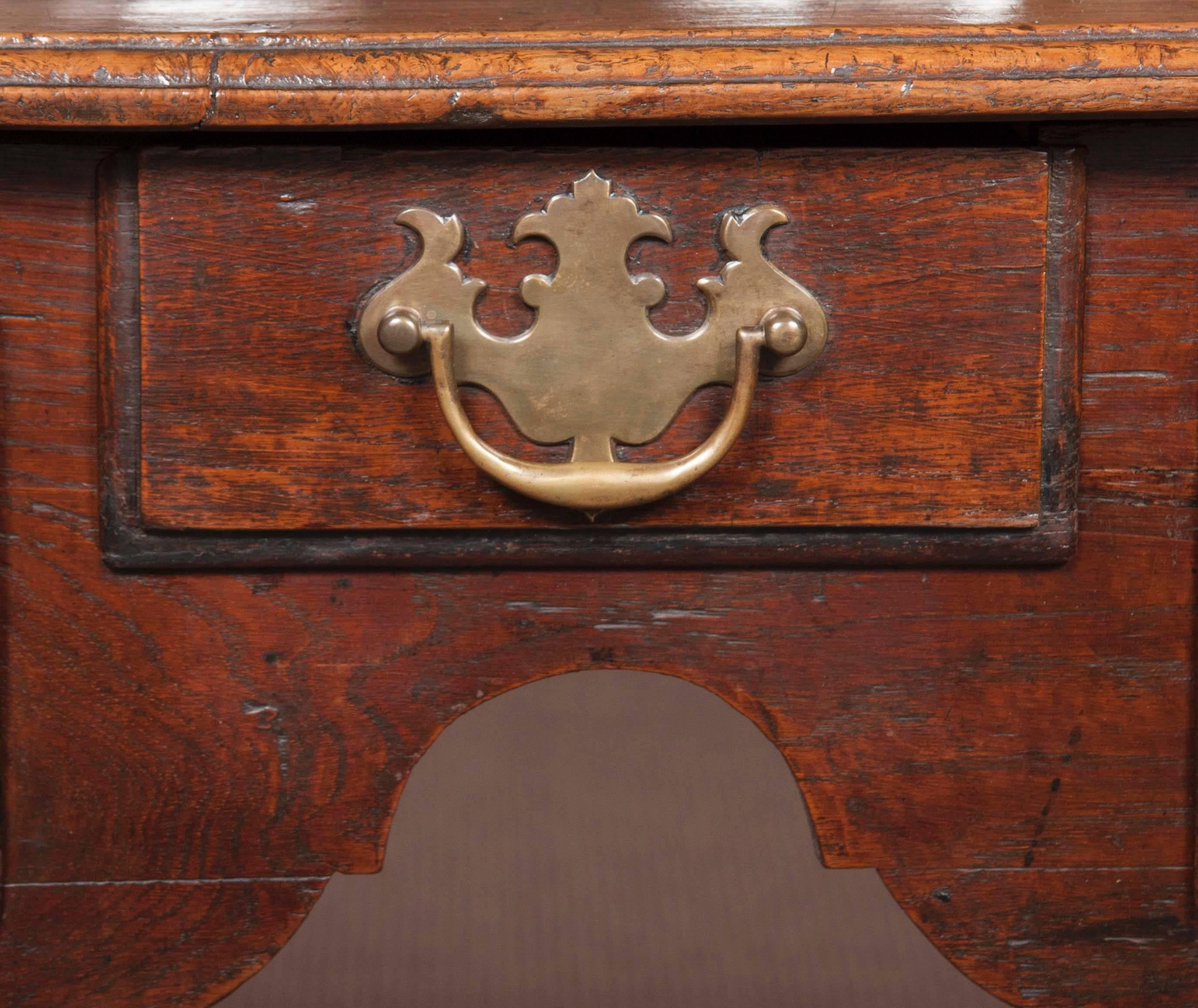Queen Anne Period Oak Lowboy or Dressing Table 4