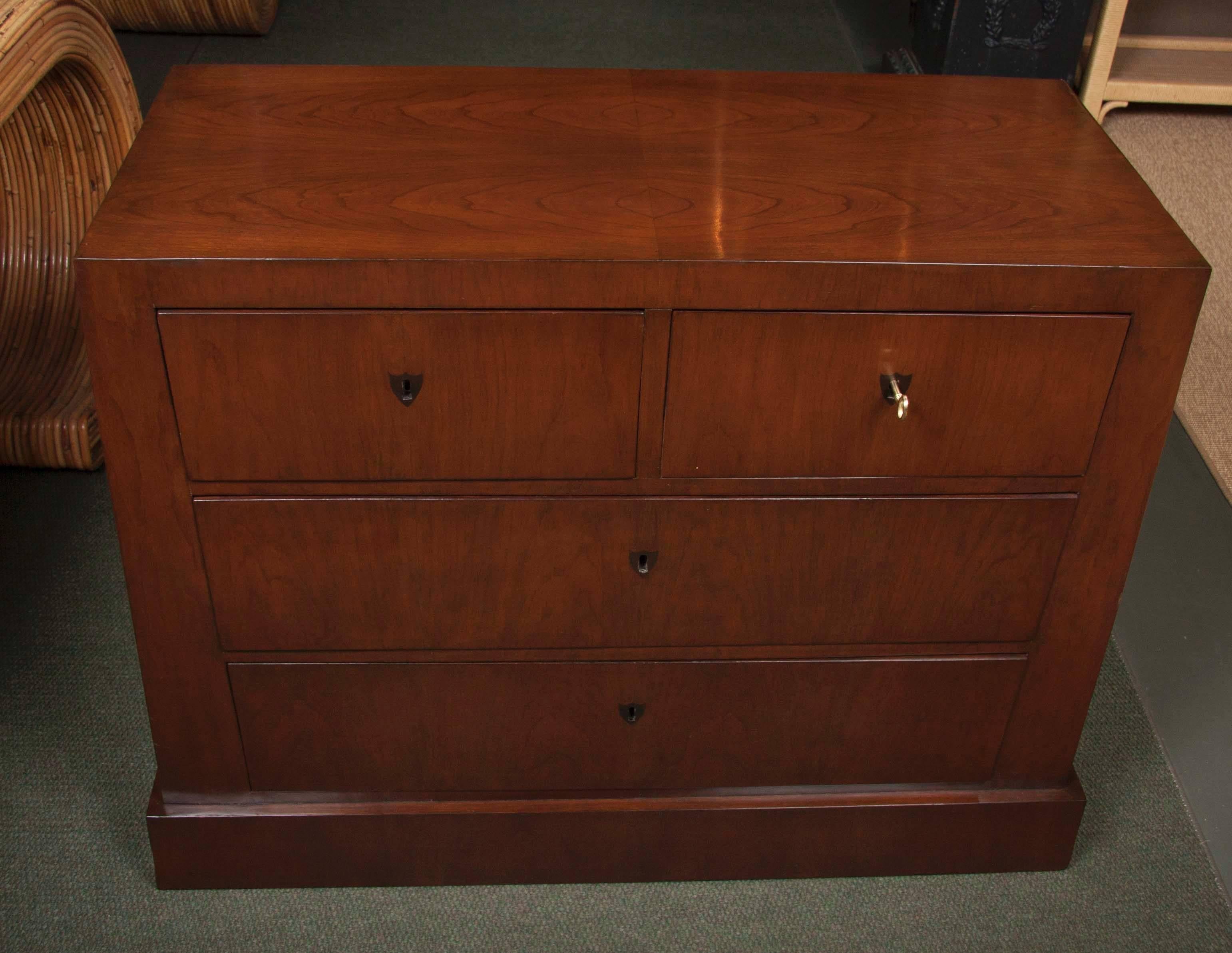 20th Century Strong Biedermeier Fruitwood Commode