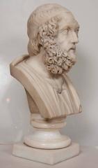 Solid Marble Bust of Homer