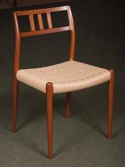 Ensemble de 11 chaises de salle à manger Niels Otto Moller