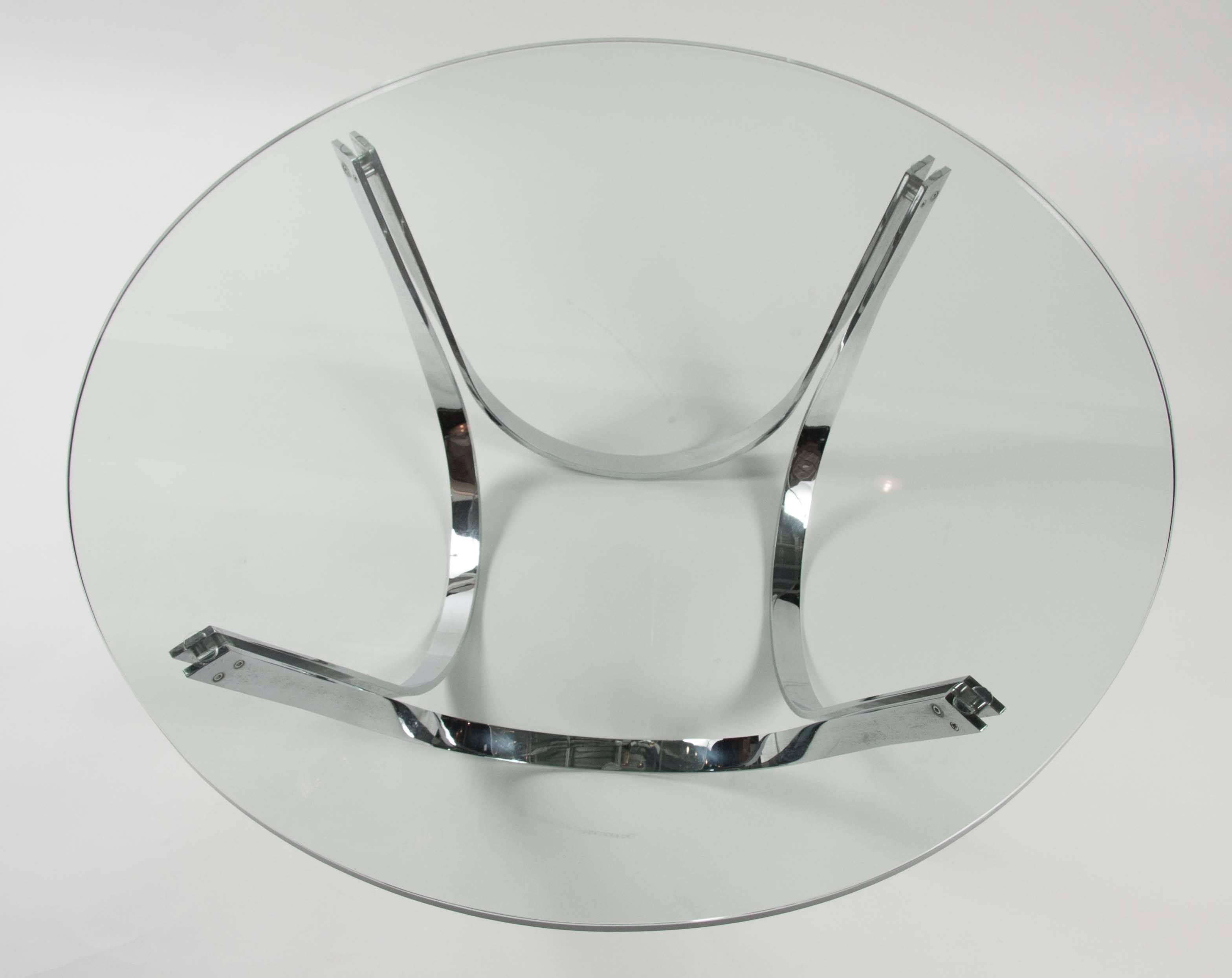 round glass cocktail table