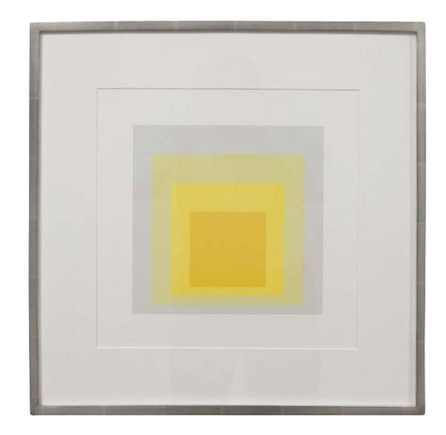 Set of Four Josef Albers Prints from the Series Formation and Articulation In Excellent Condition In Stamford, CT