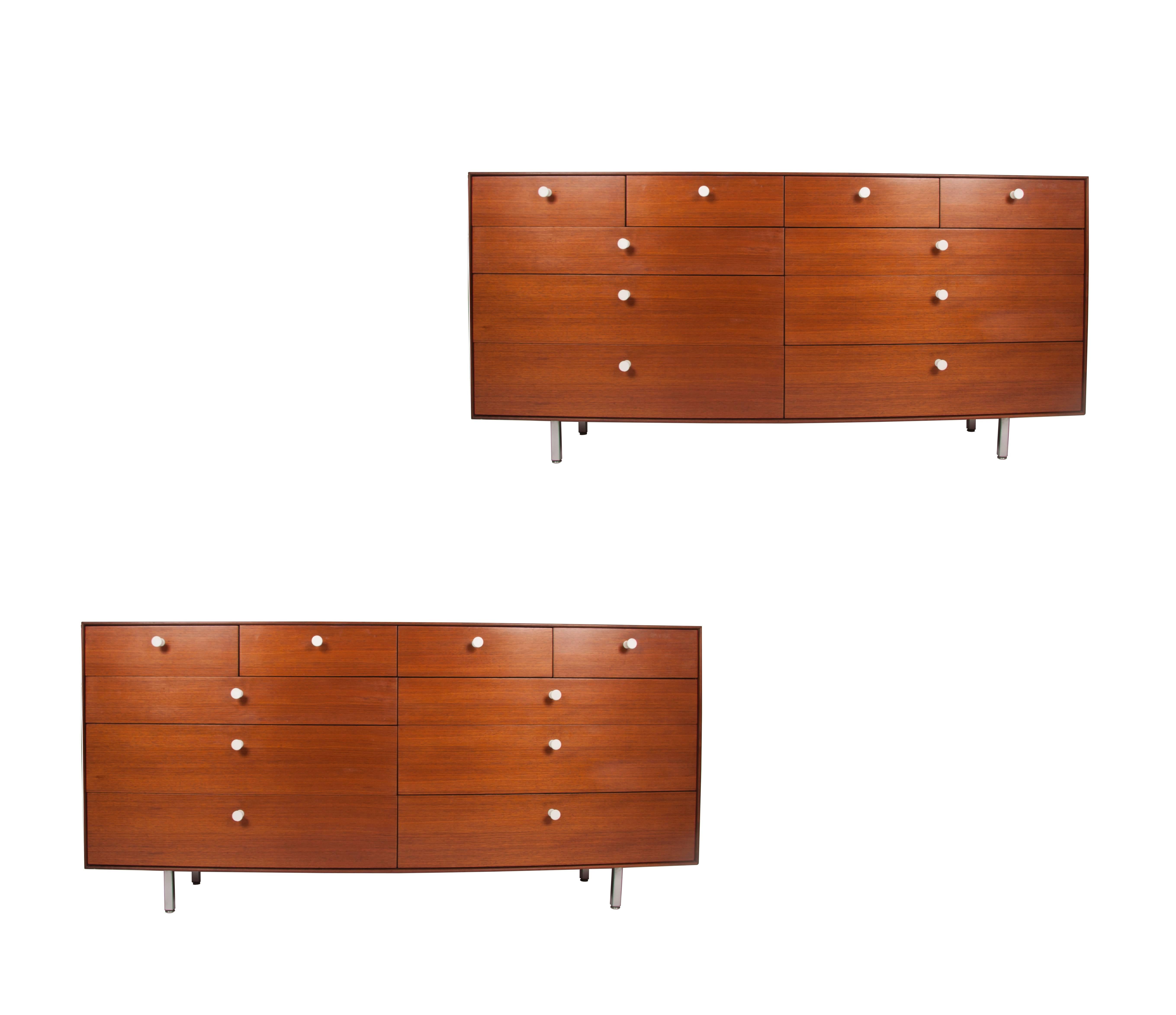 Modern George Nelson Thin Edge Chest Pair Available 