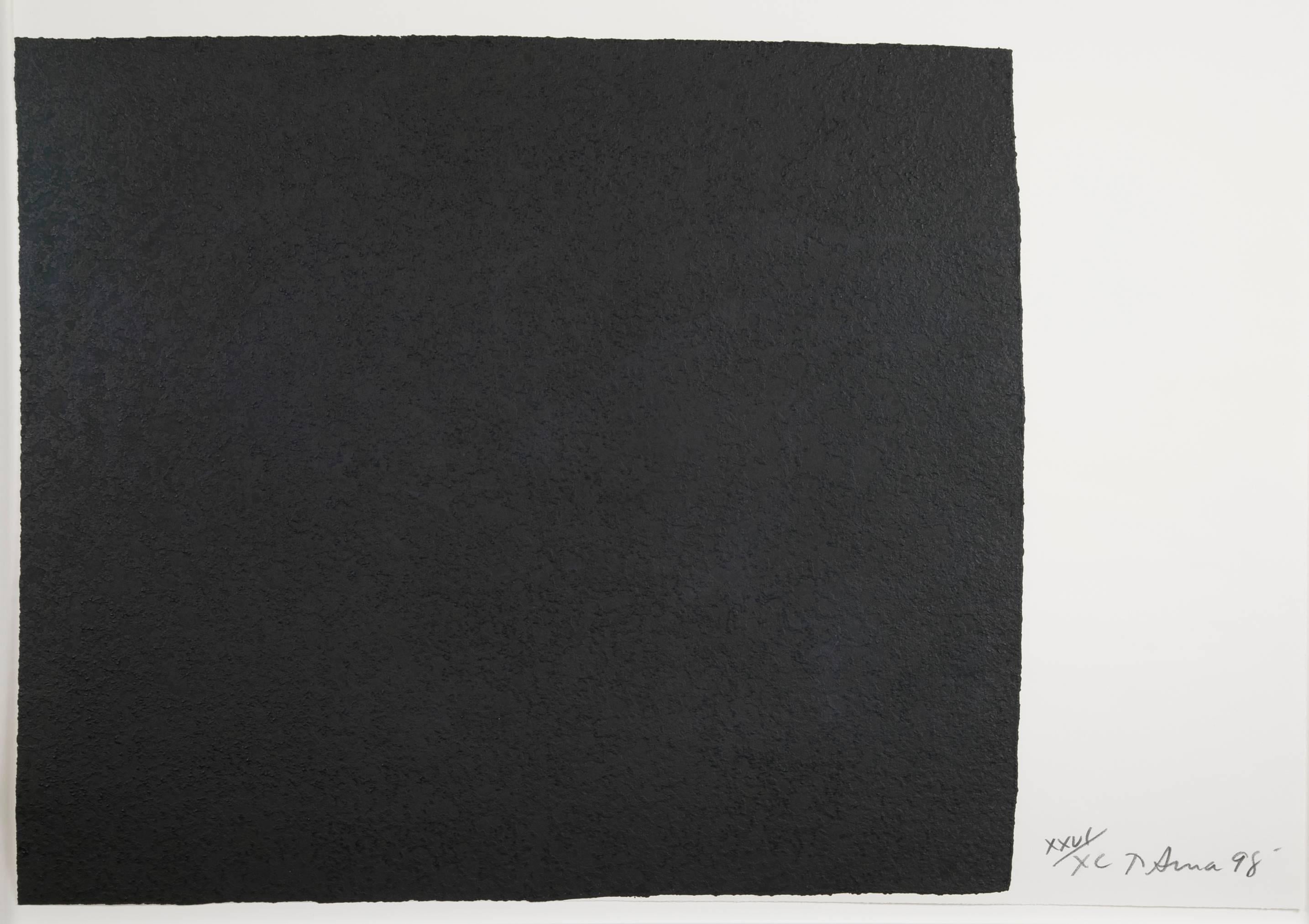 Etching and aquatint on Somerset paper by Richard Serra from the 