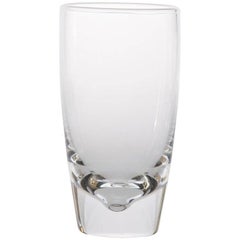 Set of 18 Medium Steuben Crystal Highball Glasses Attributed to Joel Smith