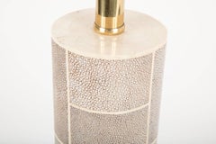 Faux Shagreen Lamp with Bone Inlay