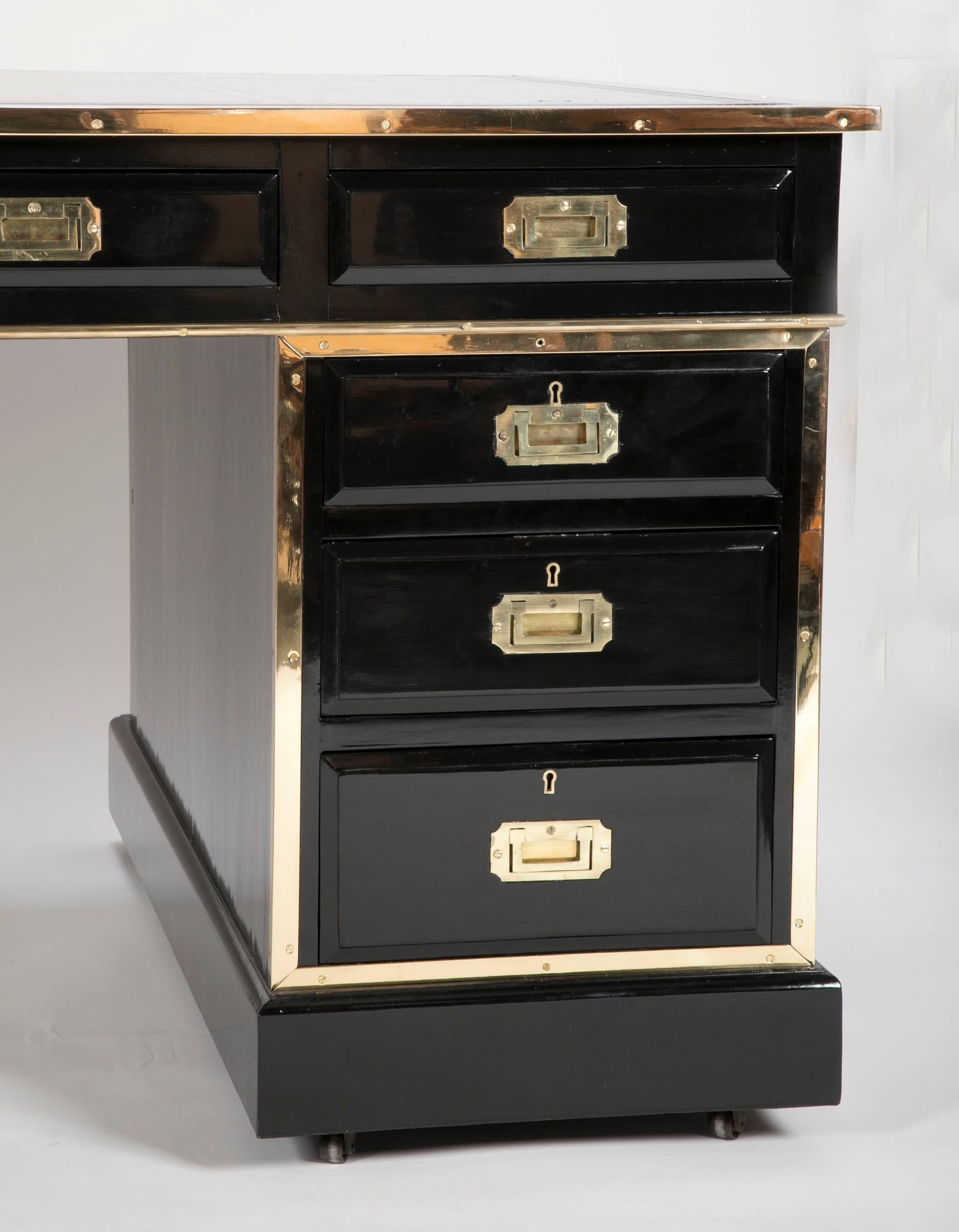 black lacquer desk