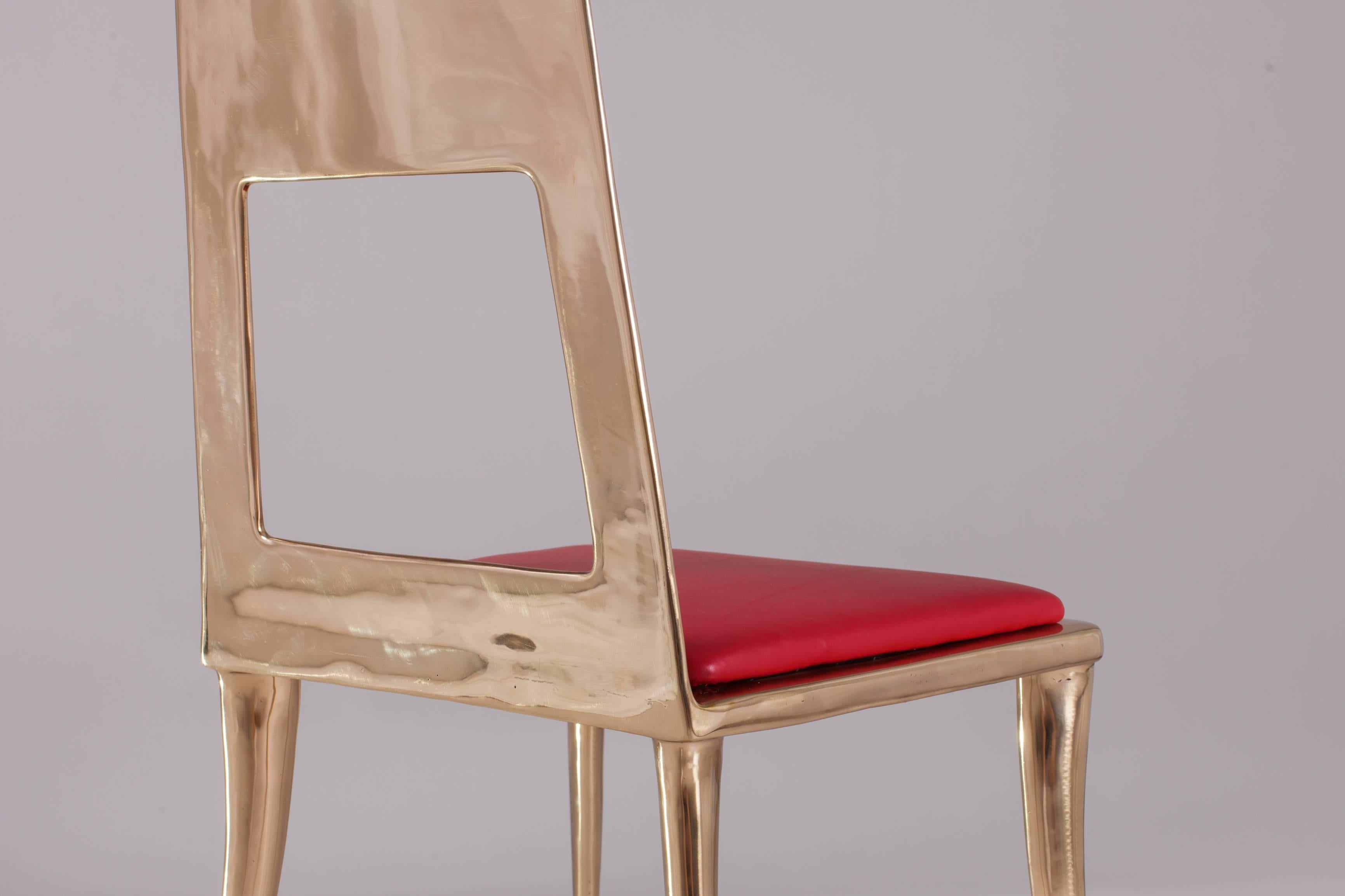 American Bronze Klismos Chair by Nick King