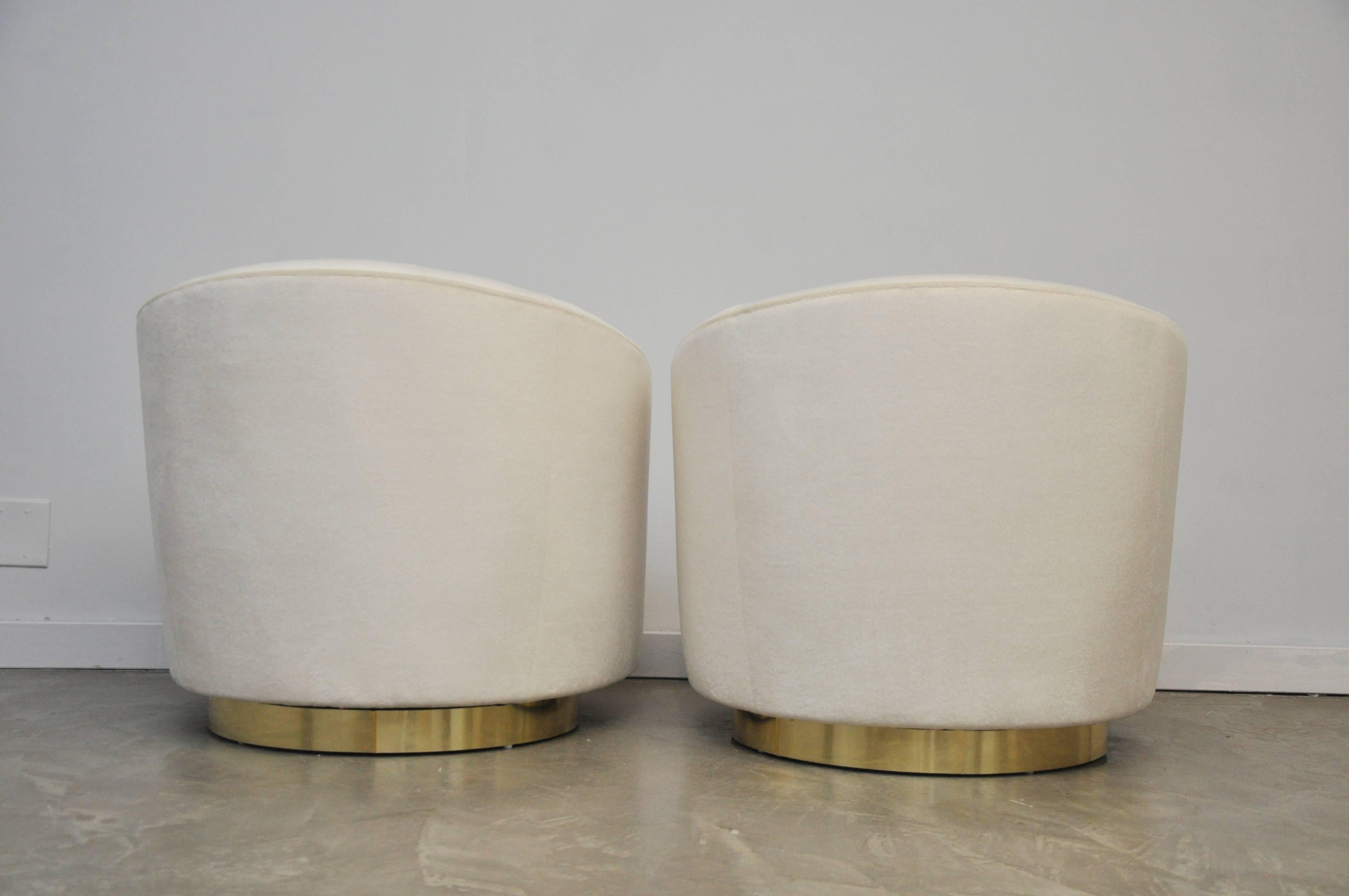 swivel chair brass base