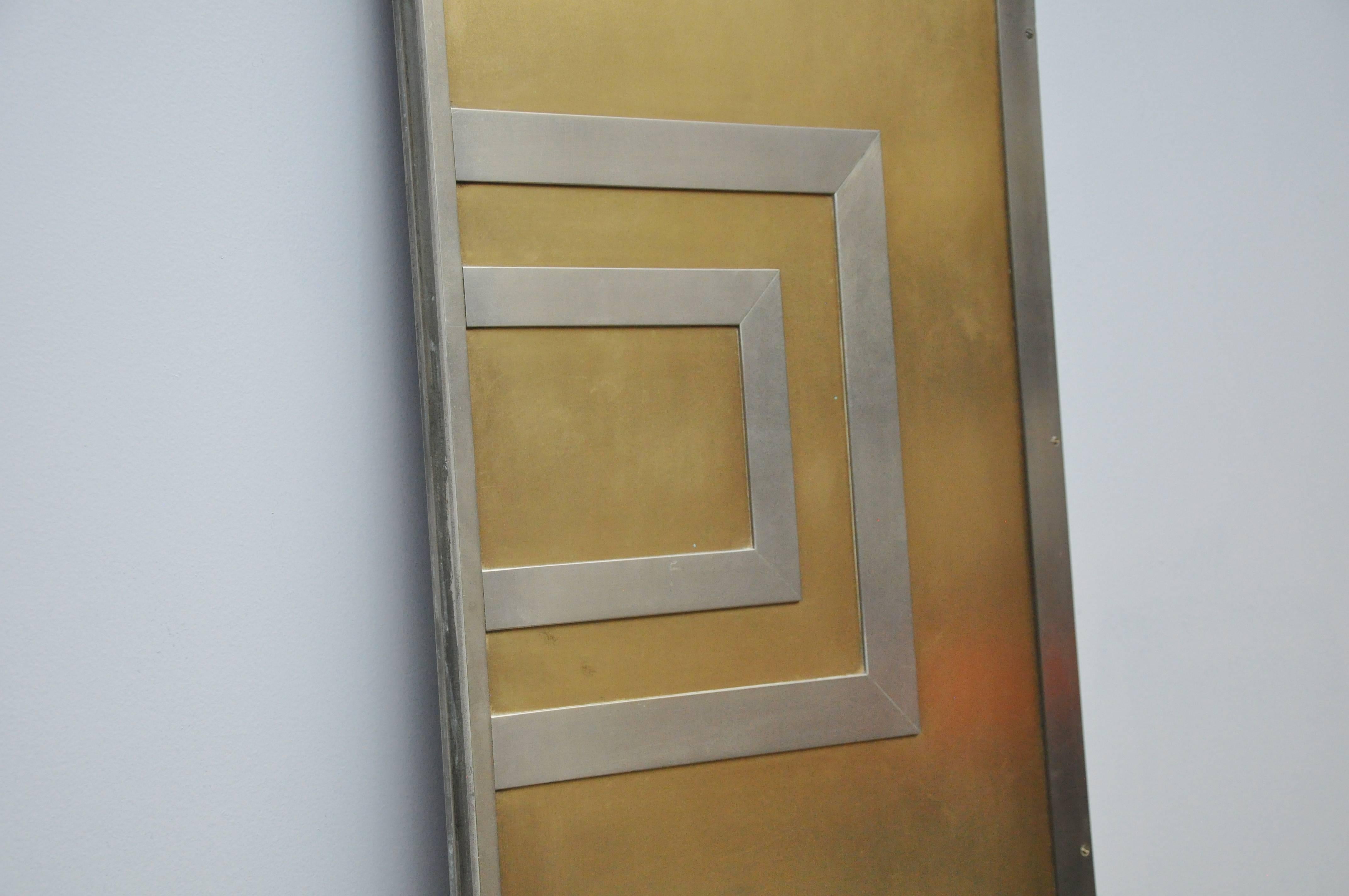 Mid-Century Modern Glamorous Bronze and Stainless Entry Doors