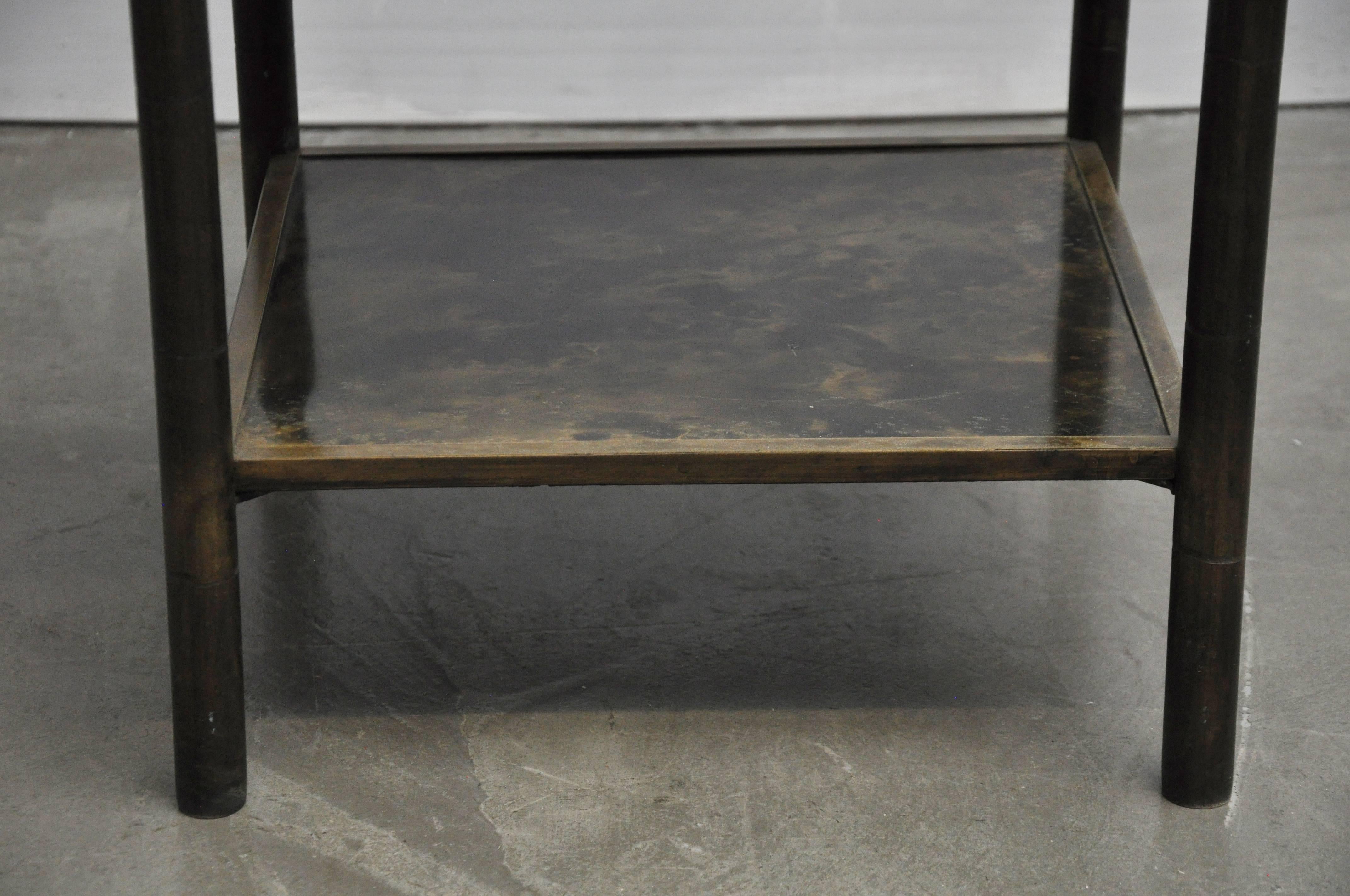 Philip and Kelvin LaVerne Bronze Side Table In Excellent Condition In Chicago, IL
