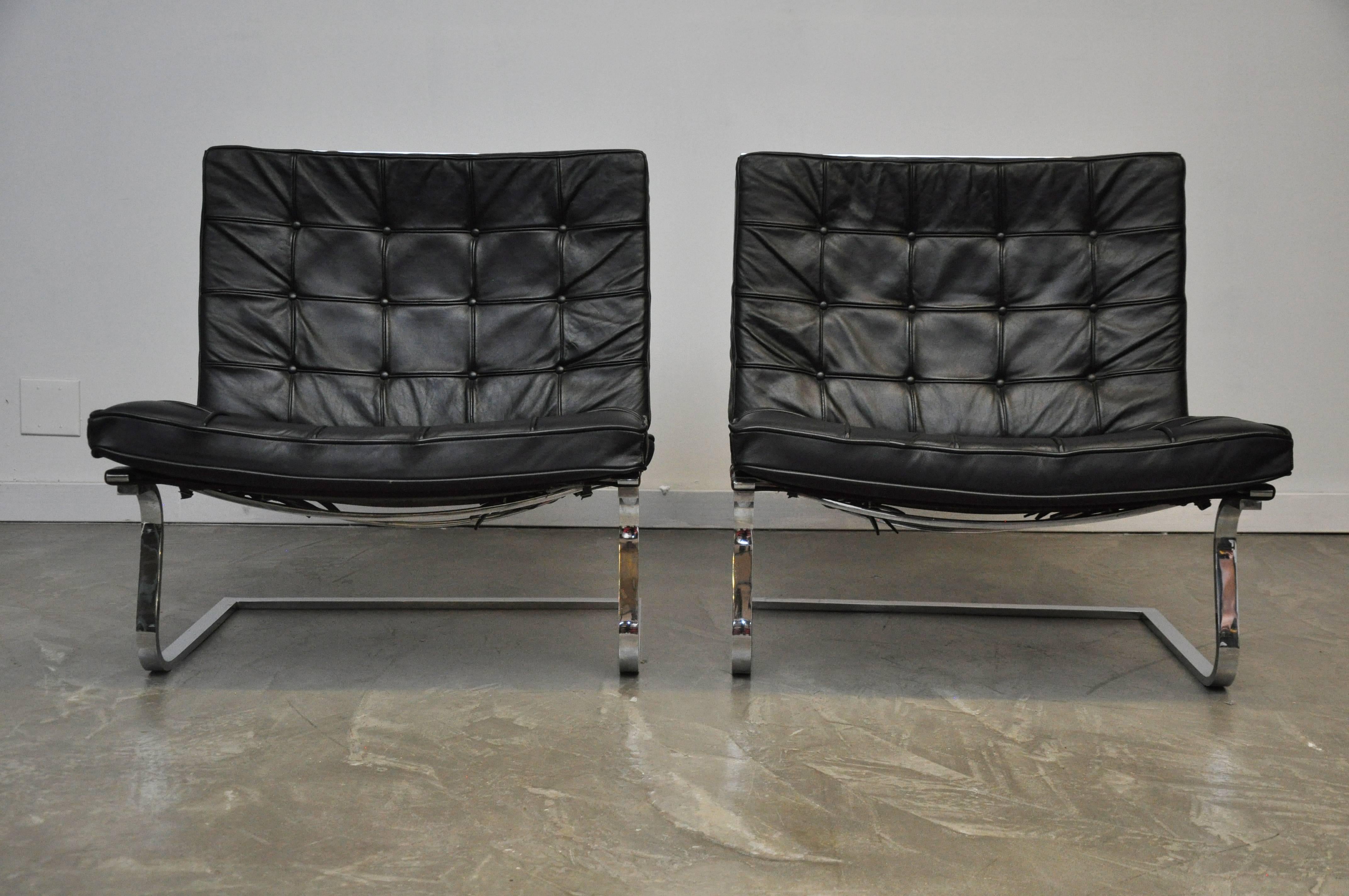 American Mies Van Der Rohe Tugendhat Lounge Chairs for Knoll