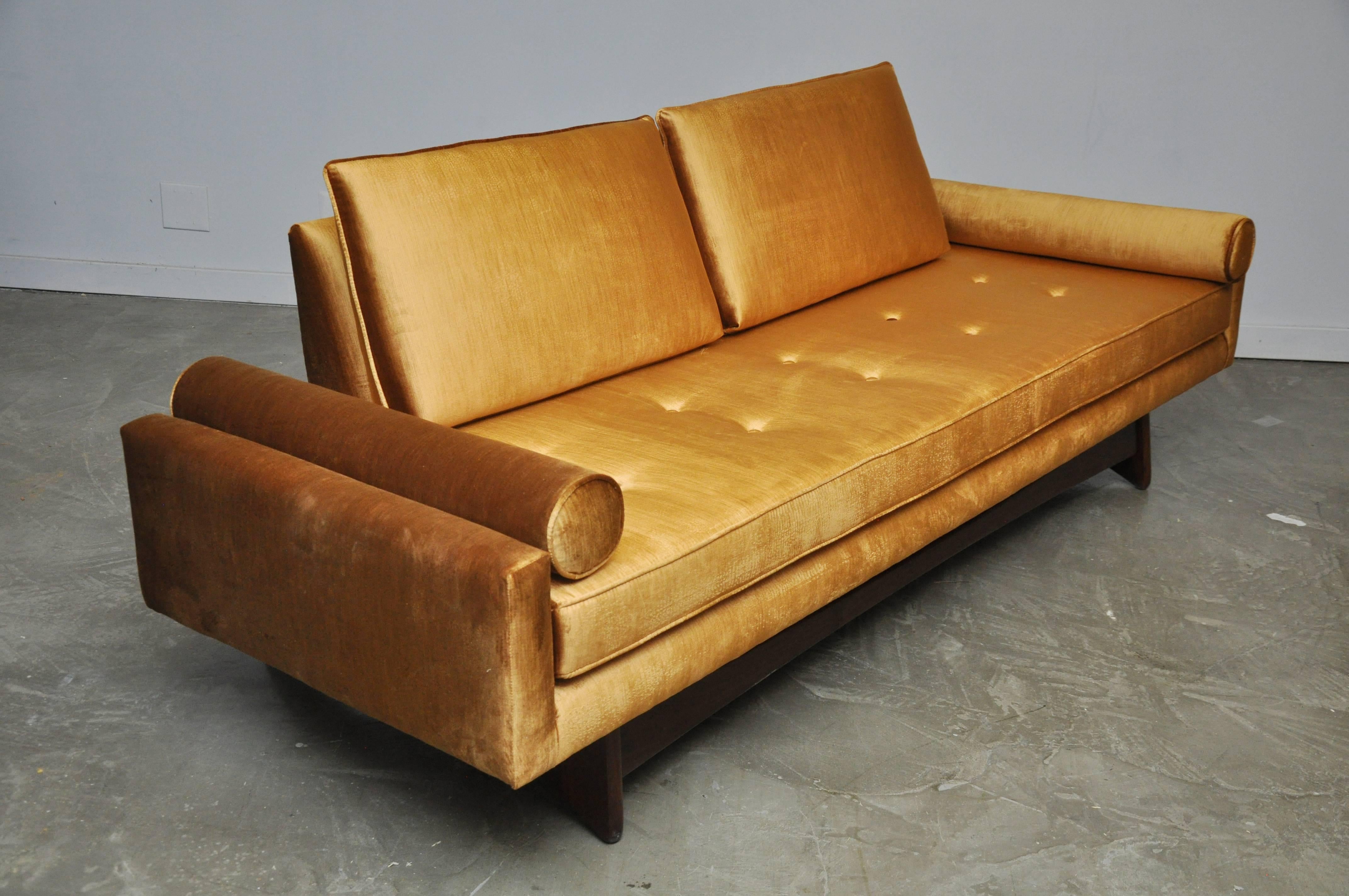 gold velvet sofa