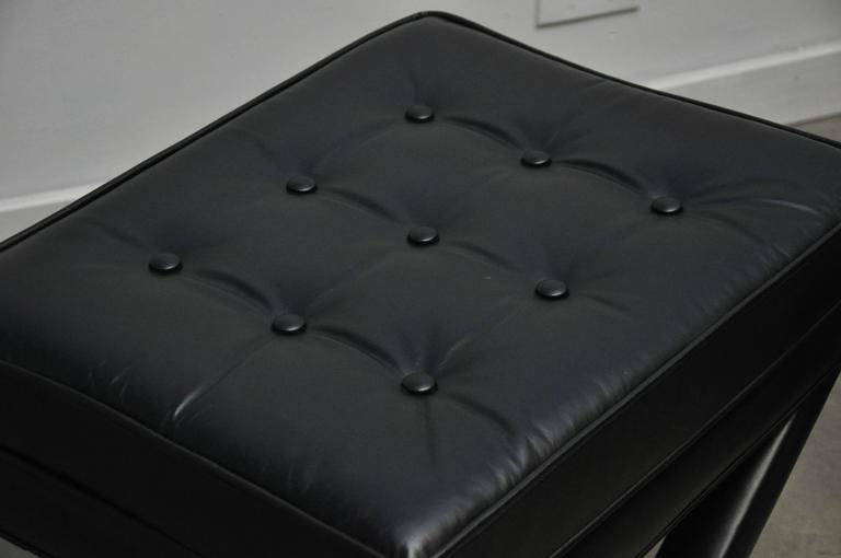 Black Leather XBase Stools For Sale at 1stDibs