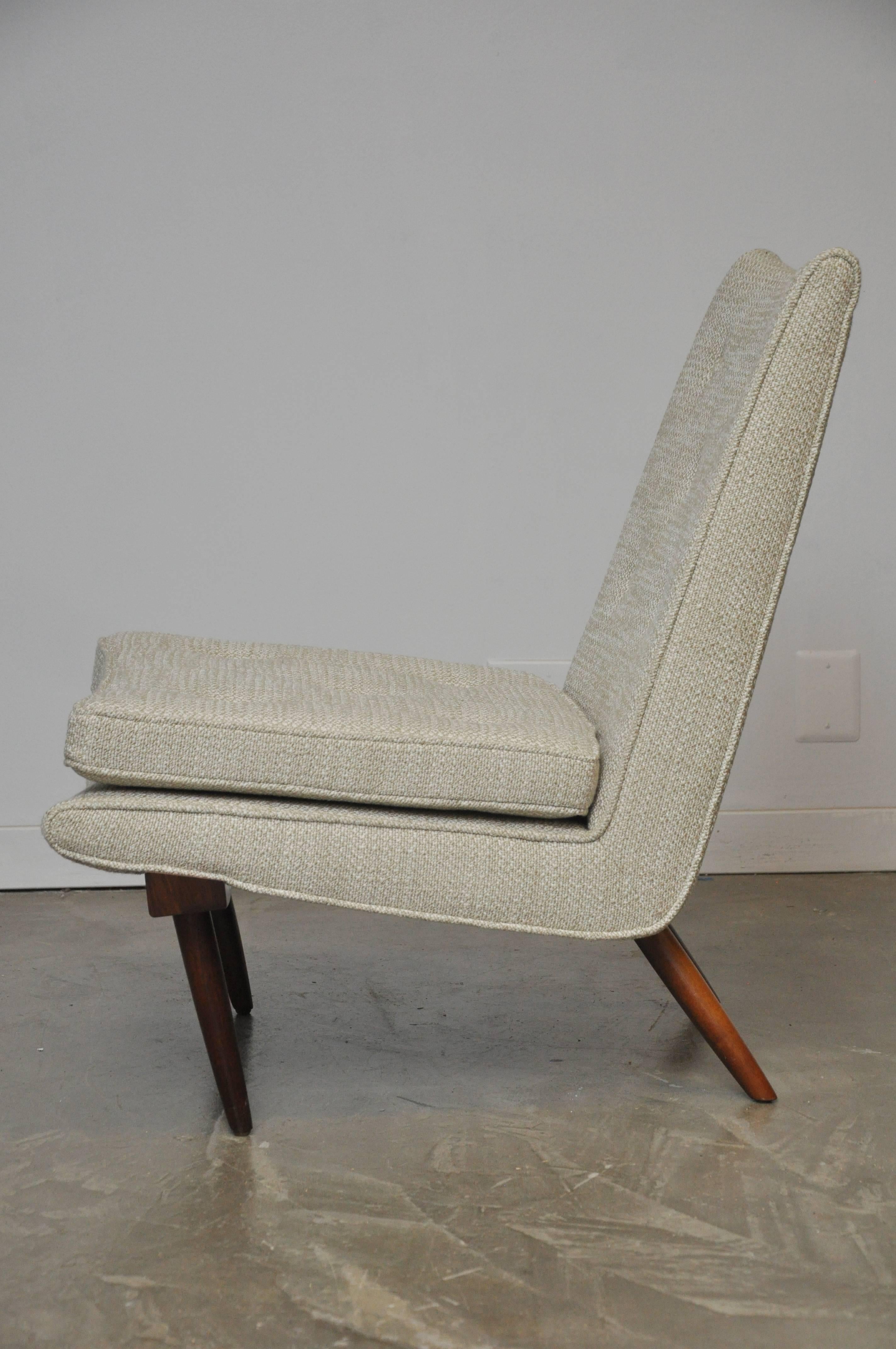 Mid-Century Modern George Nakashima Walnut Slipper Chair