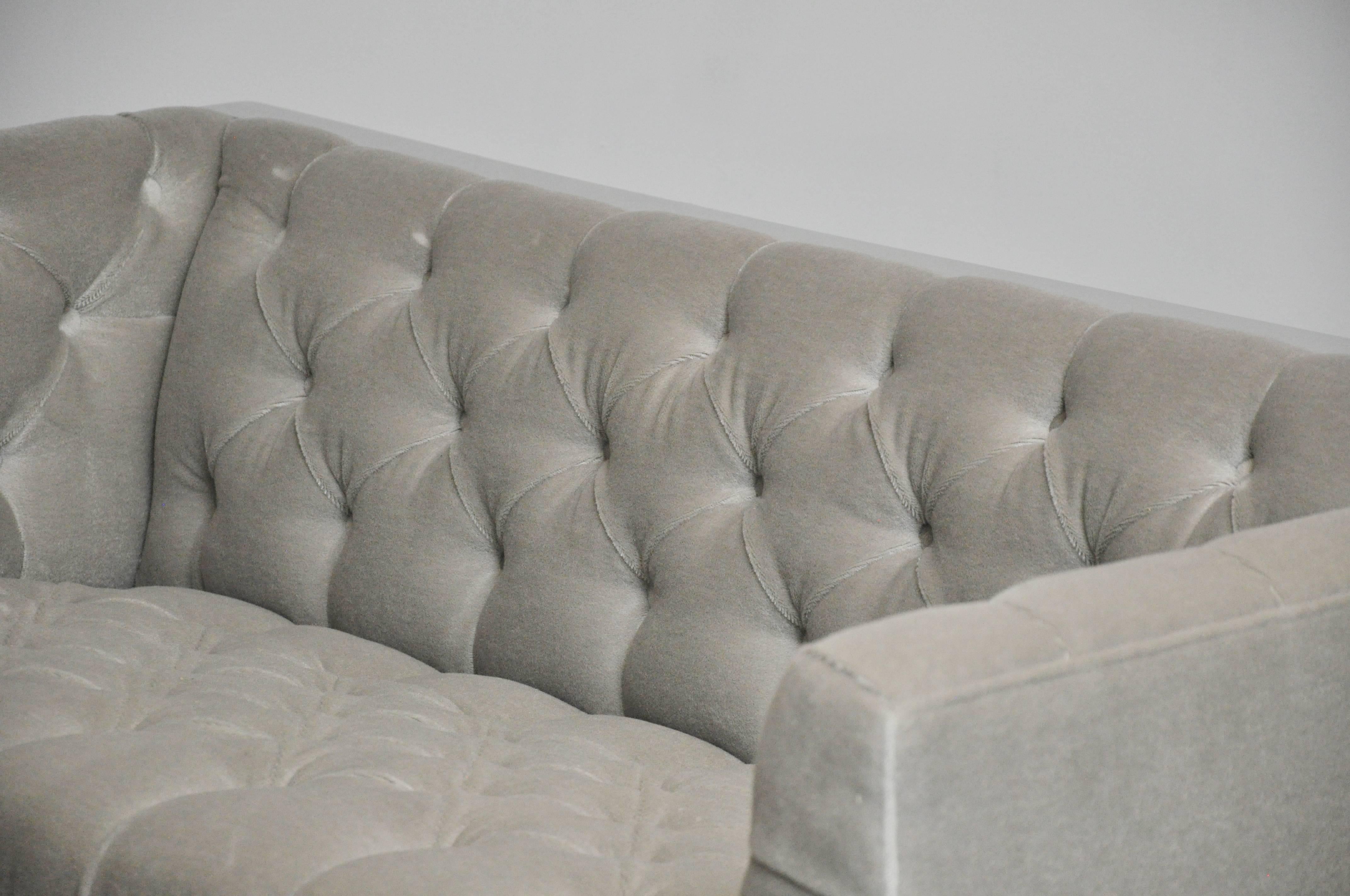 American Milo Baughman Cantilever Settee Sofa