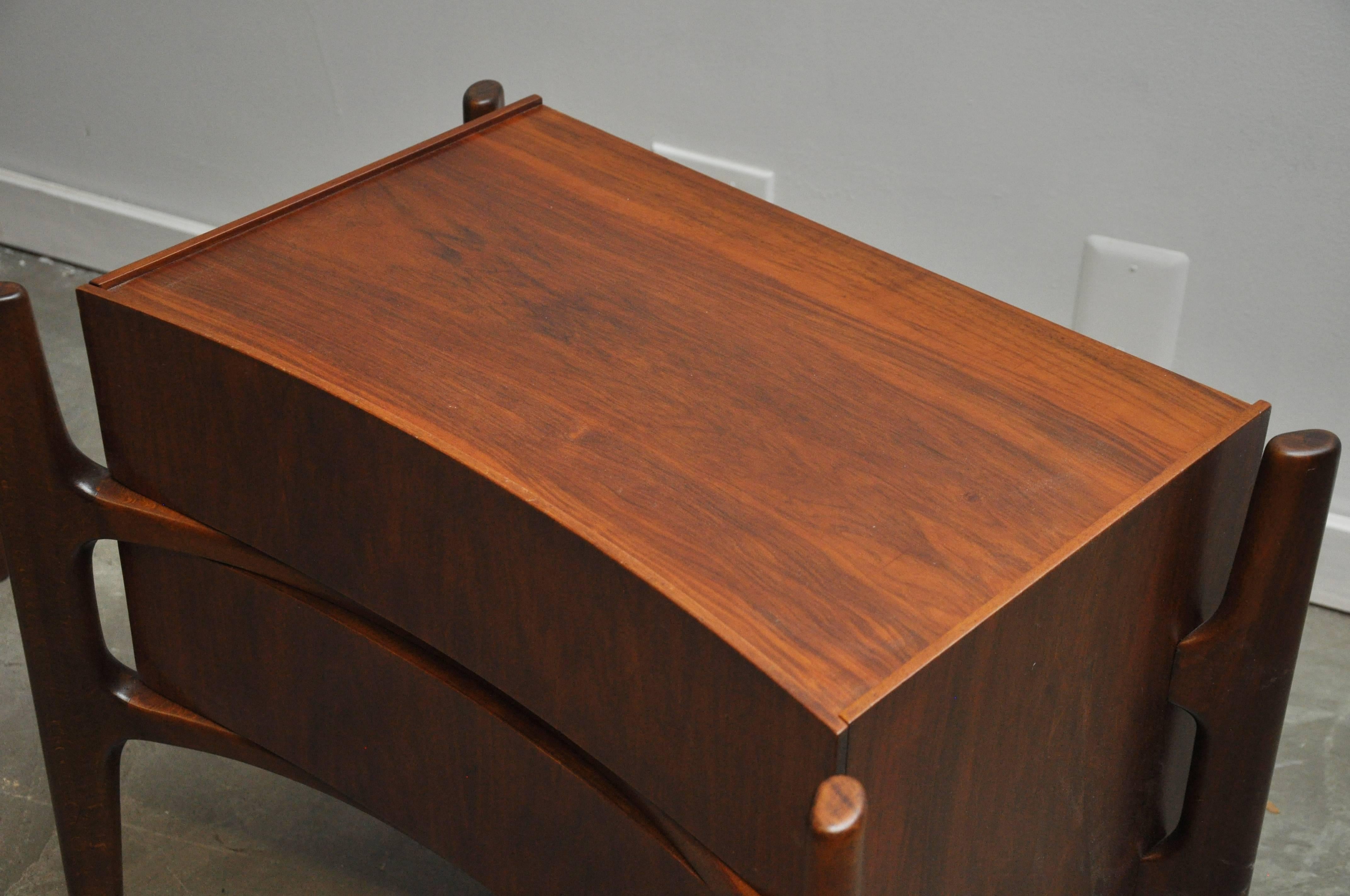 William Hinn Walnut Nightstands 1