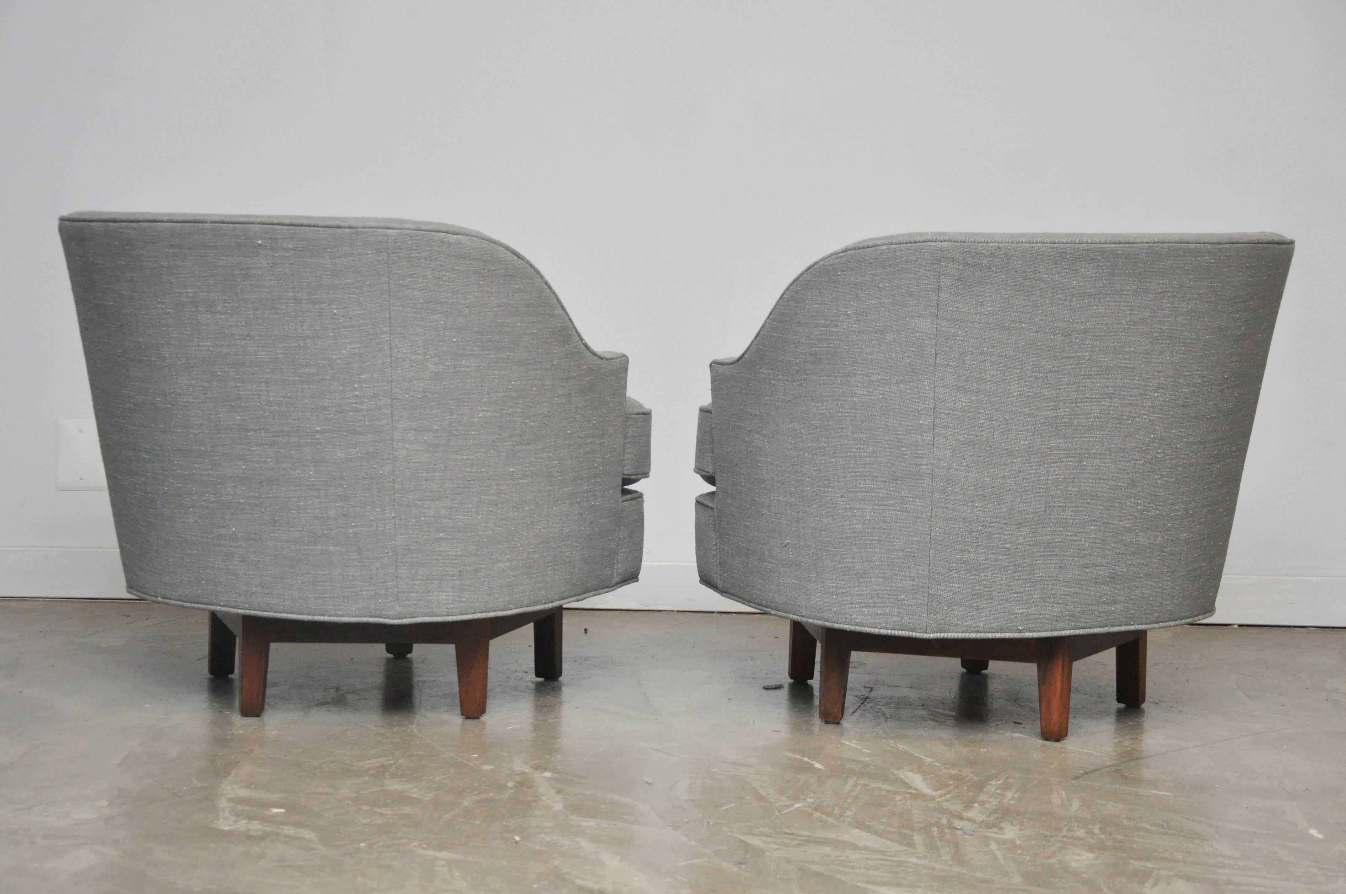 Mid-Century Modern Dunbar Swivel Chairs Model 483