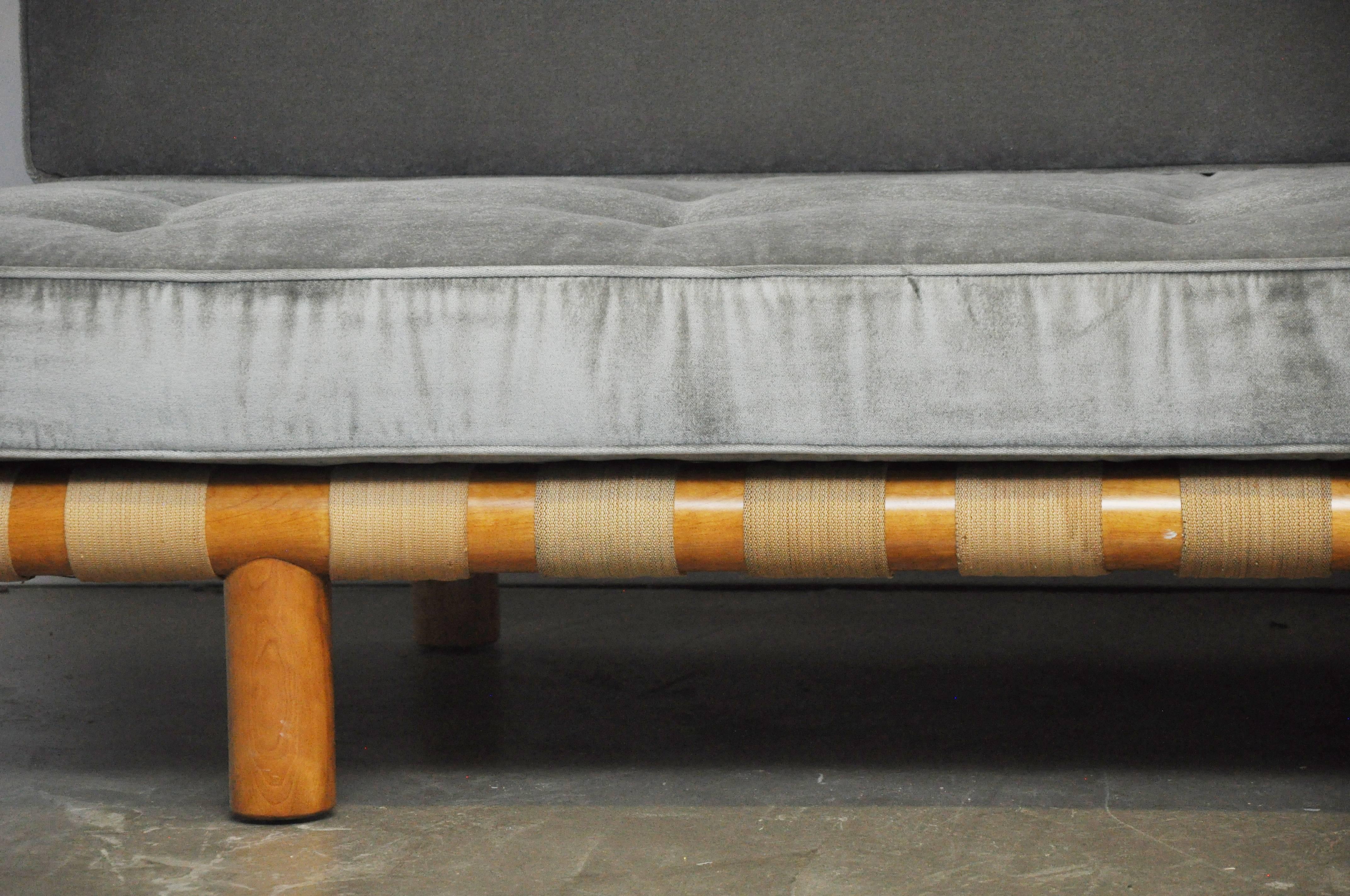 T.H. Robsjohn-Gibbings Strapped Frame Sofa Daybed 2