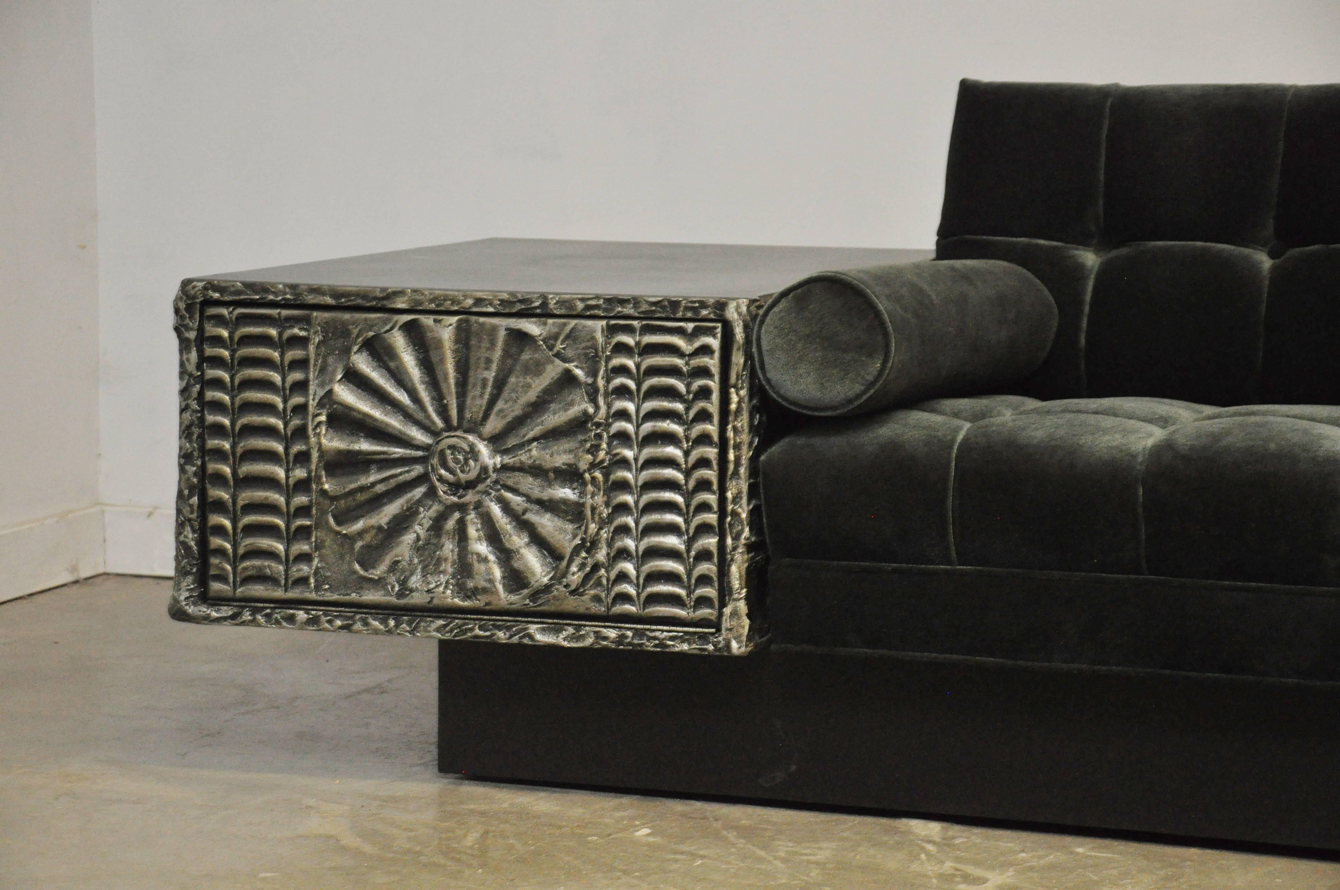 American Brutalist Platform Sofa by Adrian Pearsall