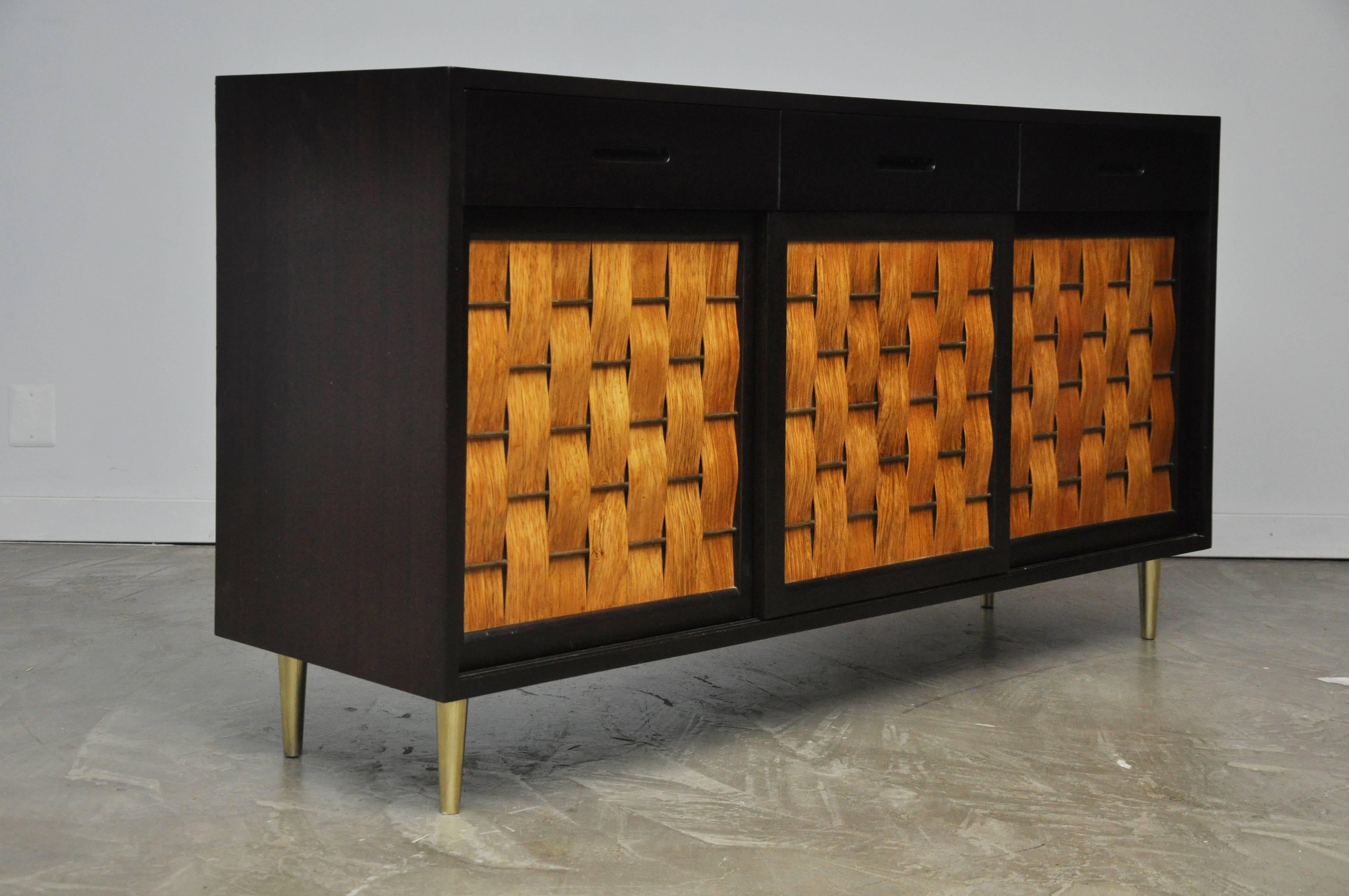 Dunbar Rosewood Woven Front Sideboard by Edward Wormley 2