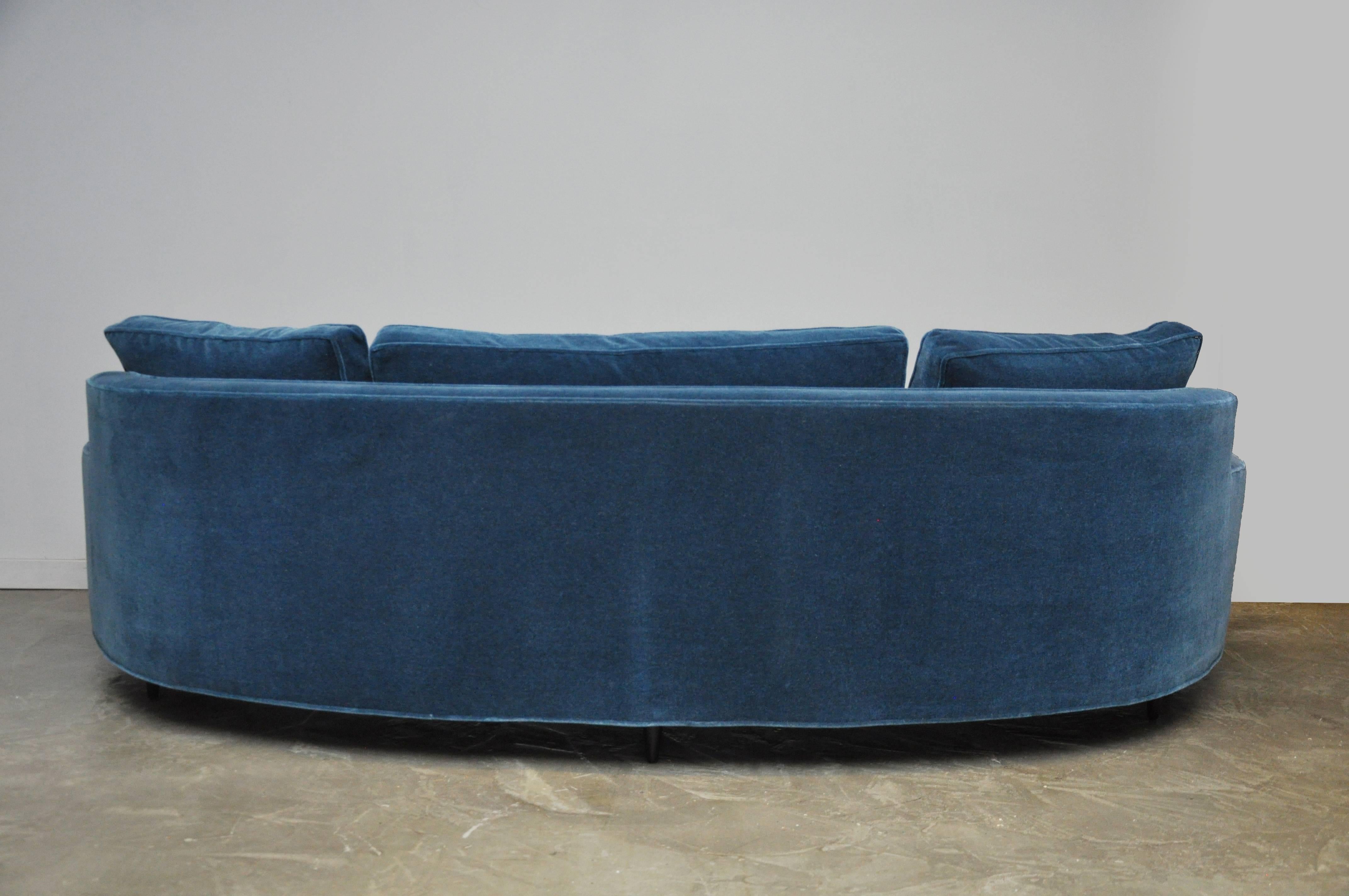 American Harvey Probber Pair of Curved Front Sofas